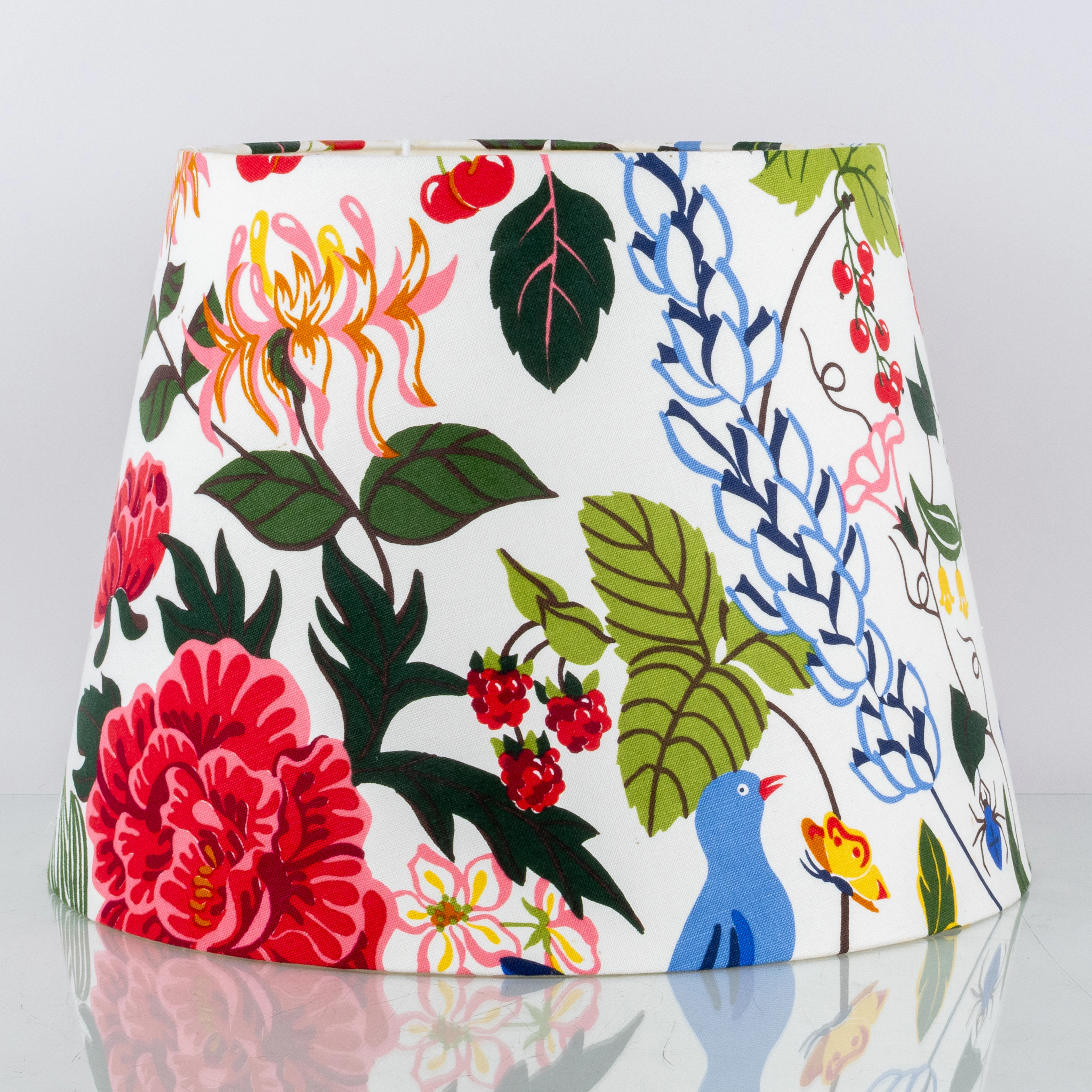 ABAT-jour, textile, « Grandfather’s Garden », Cecilia Hall pour des travaux Handtryck