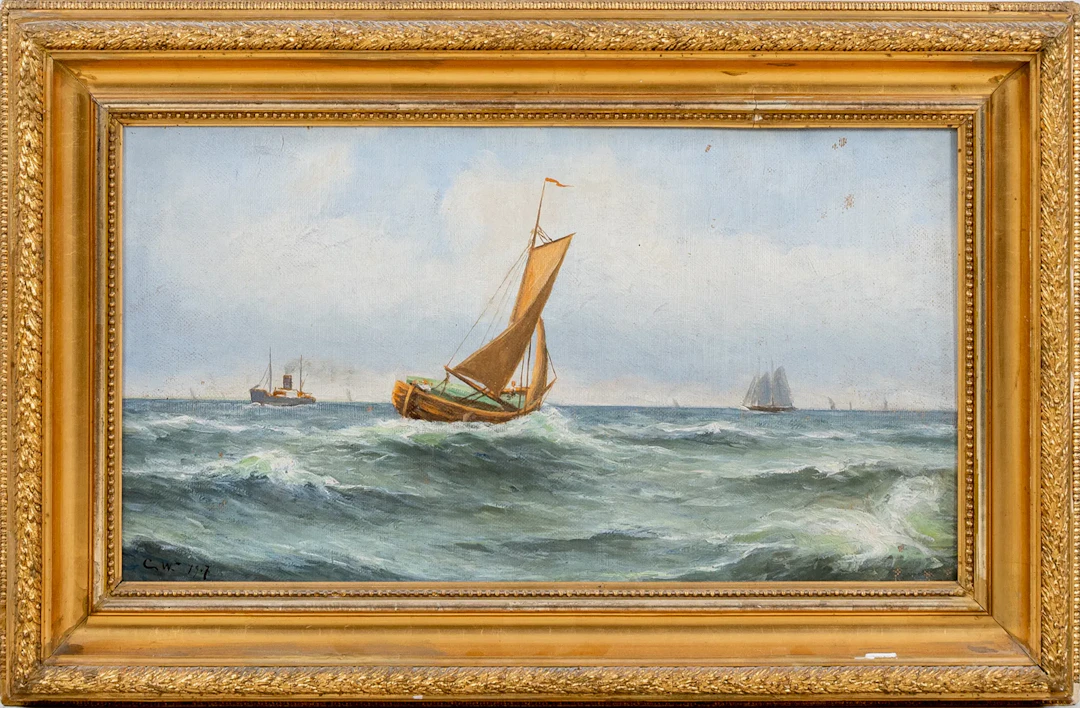 ARTISTA NO IDENTIFICADO, ÓLEO SOBRE LIENZO, FIRMADO Y FECHADO CW 1907