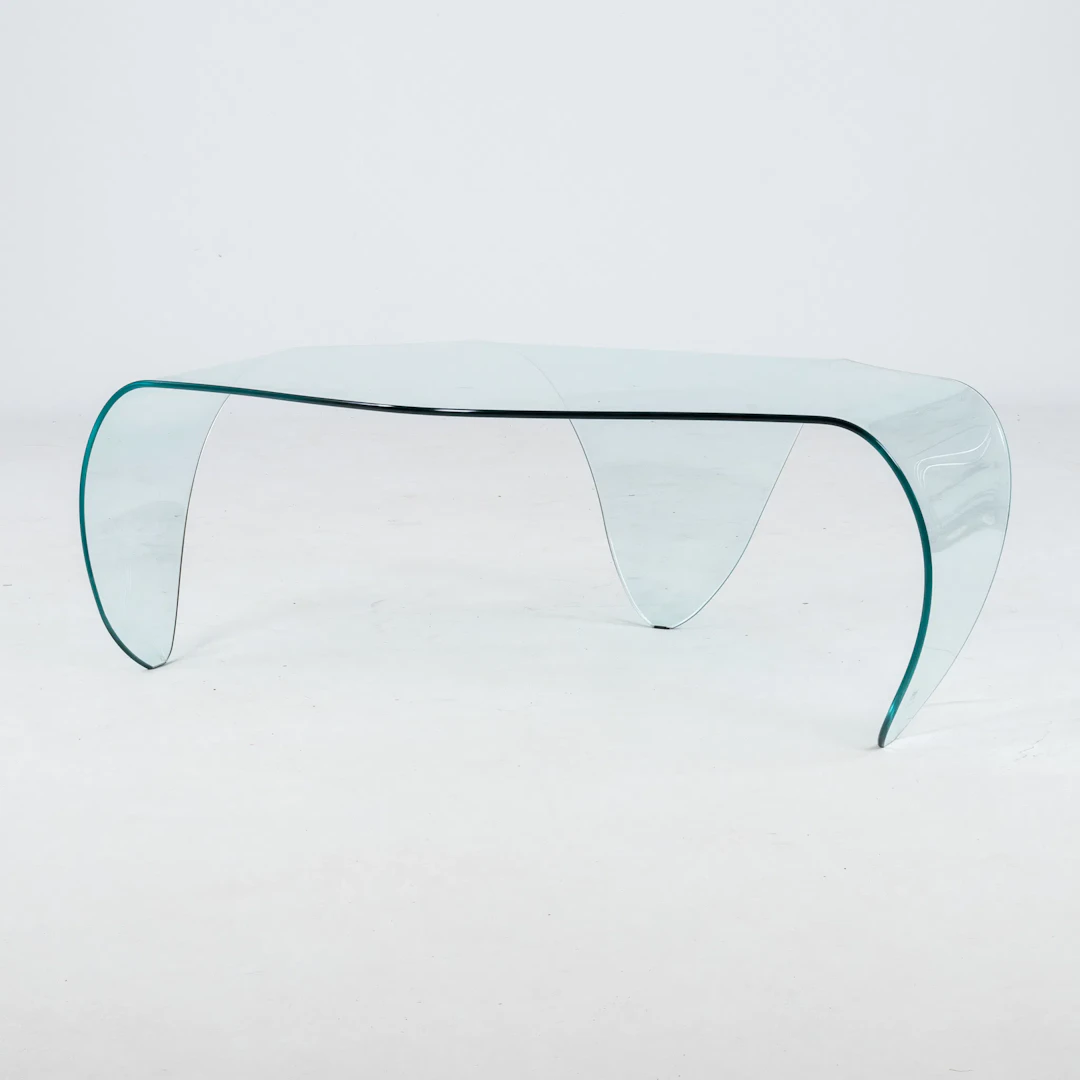 COFFEE TABLE, GLASS, "Genio", Fiam, Italy, 2000s