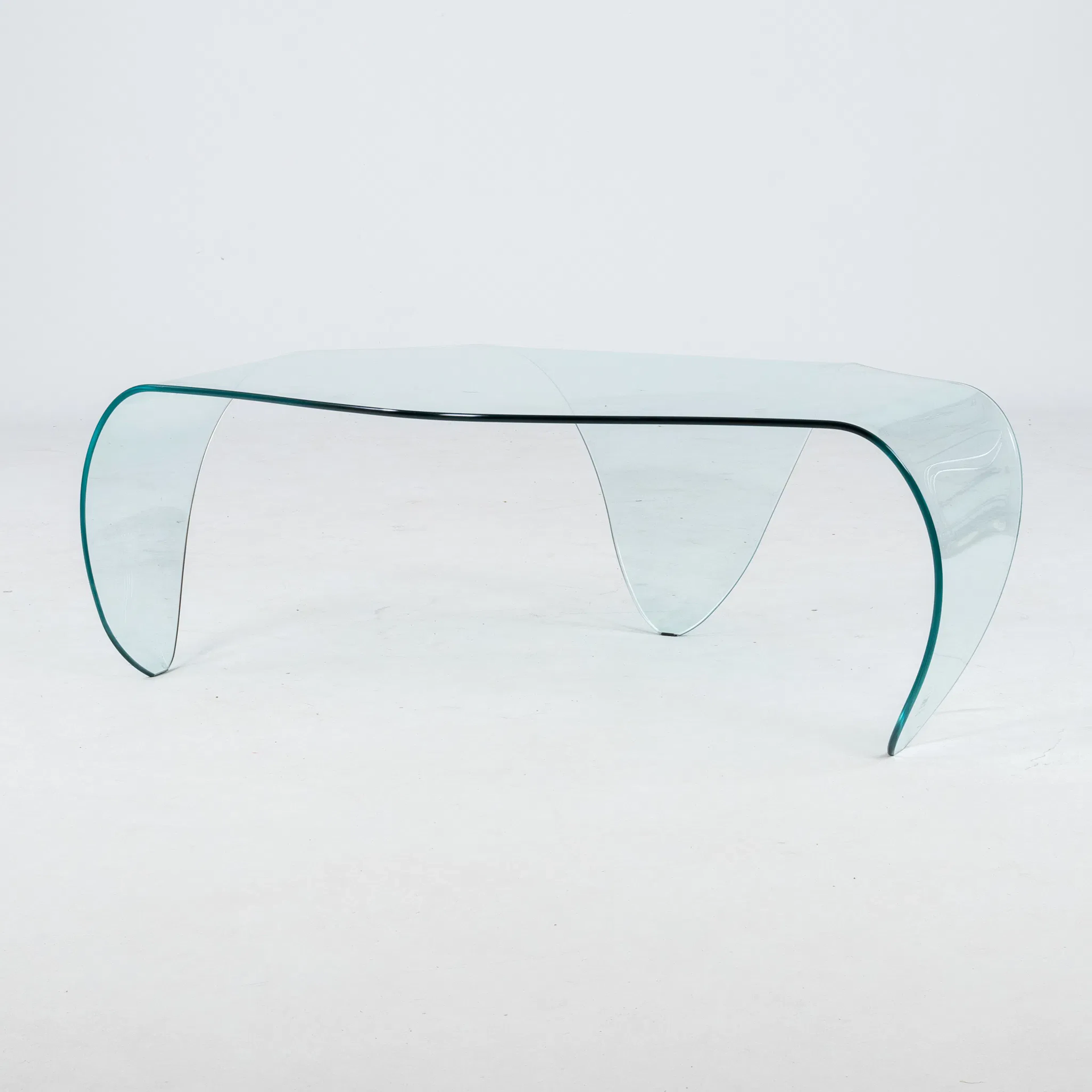 COFFEE TABLE, GLASS, "Genio", Fiam, Italy, 2000s