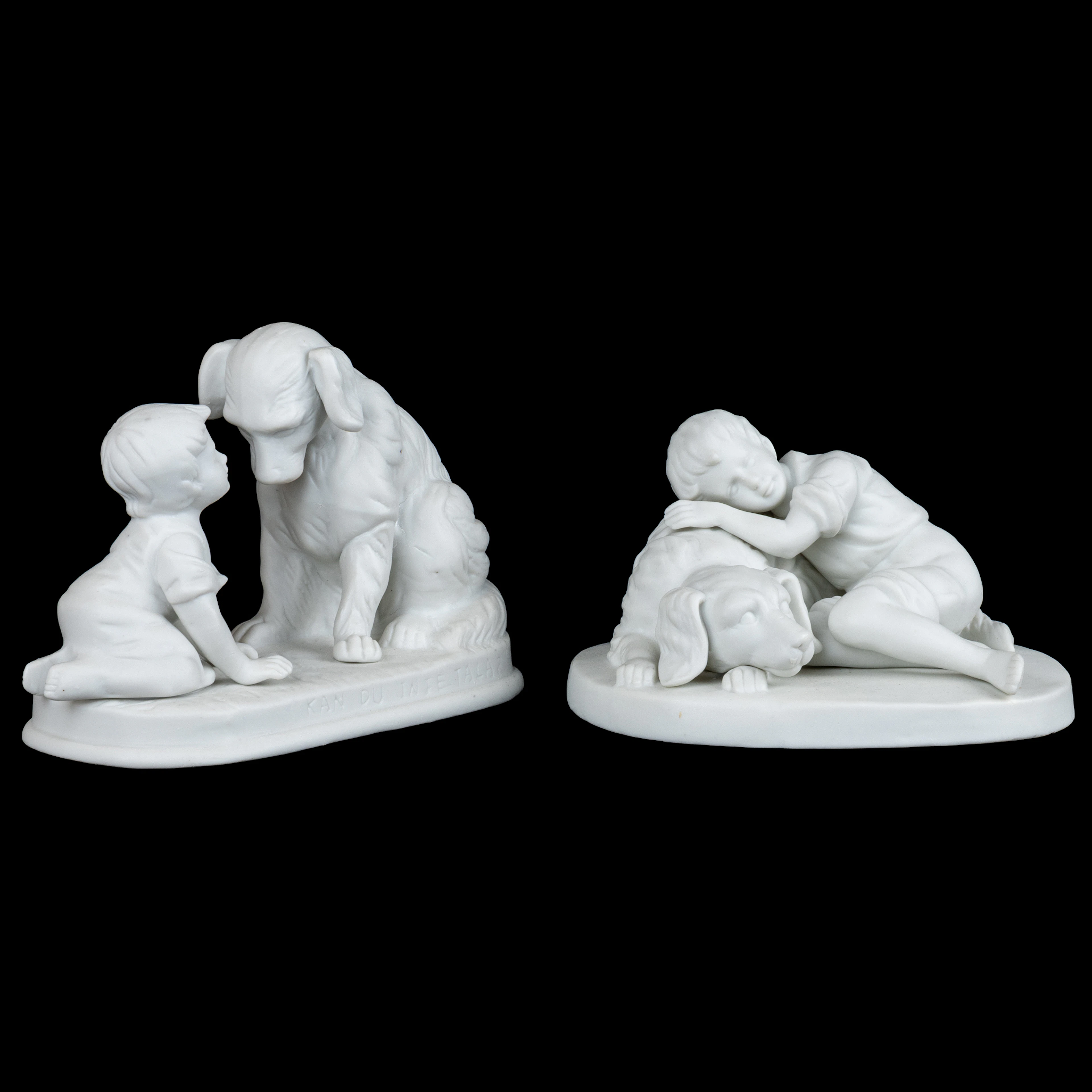 FIGURINES, 2 pieces, ceramics, 1900s