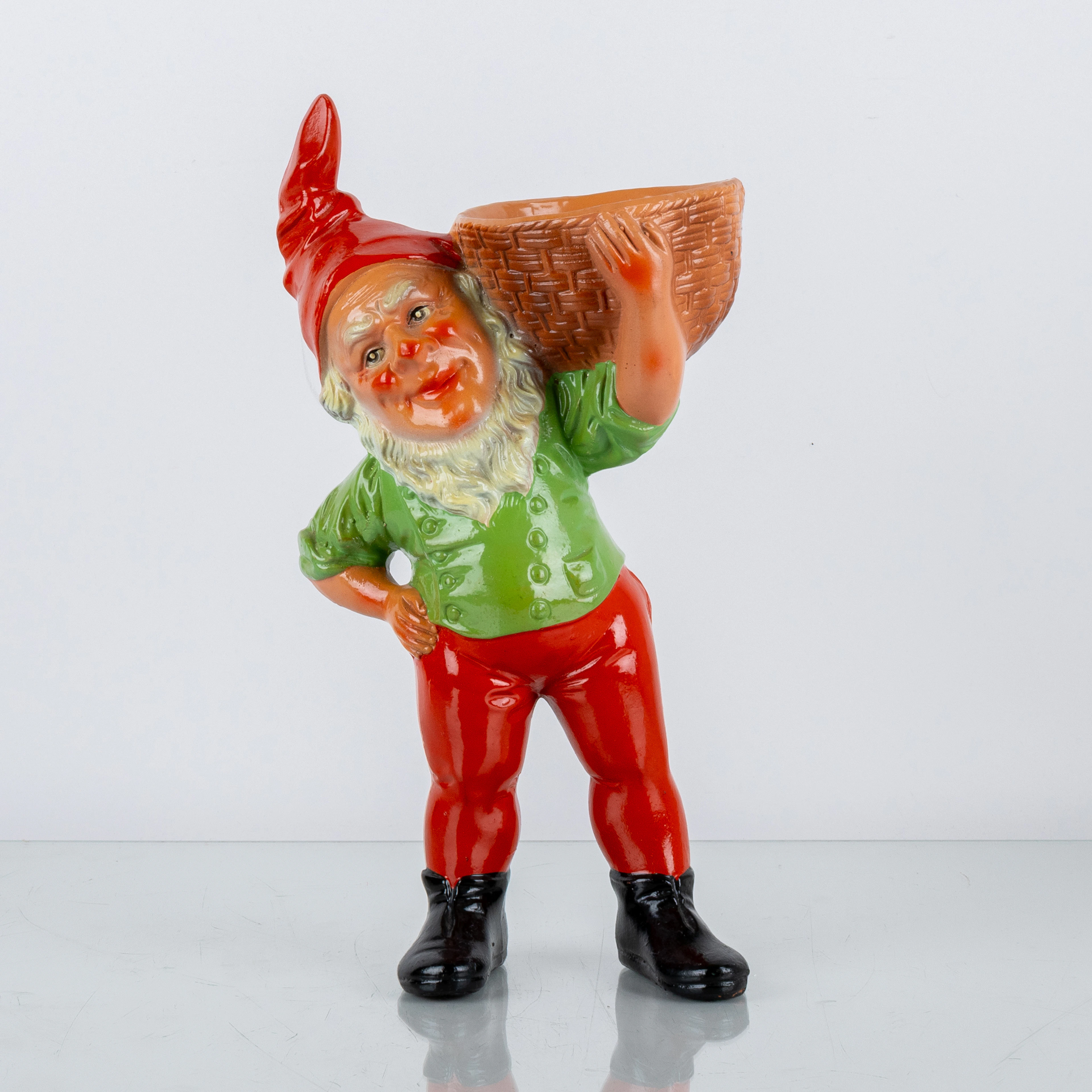 FIGURA, cerámica, Papá Noel, mediados del siglo XX