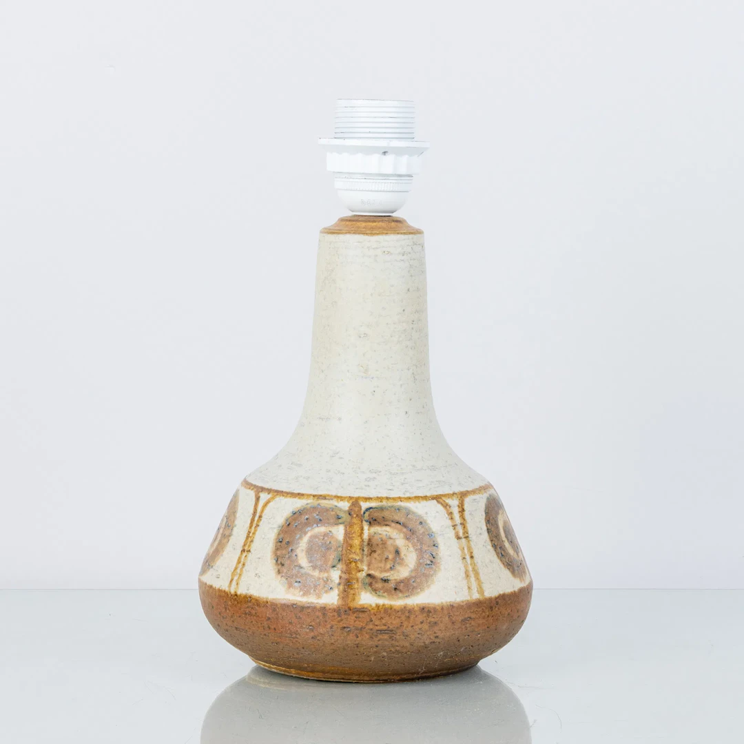 TABLE LAMP BASE, stoneware, Søholm, Bornholm, Denmark, 1960s/70s