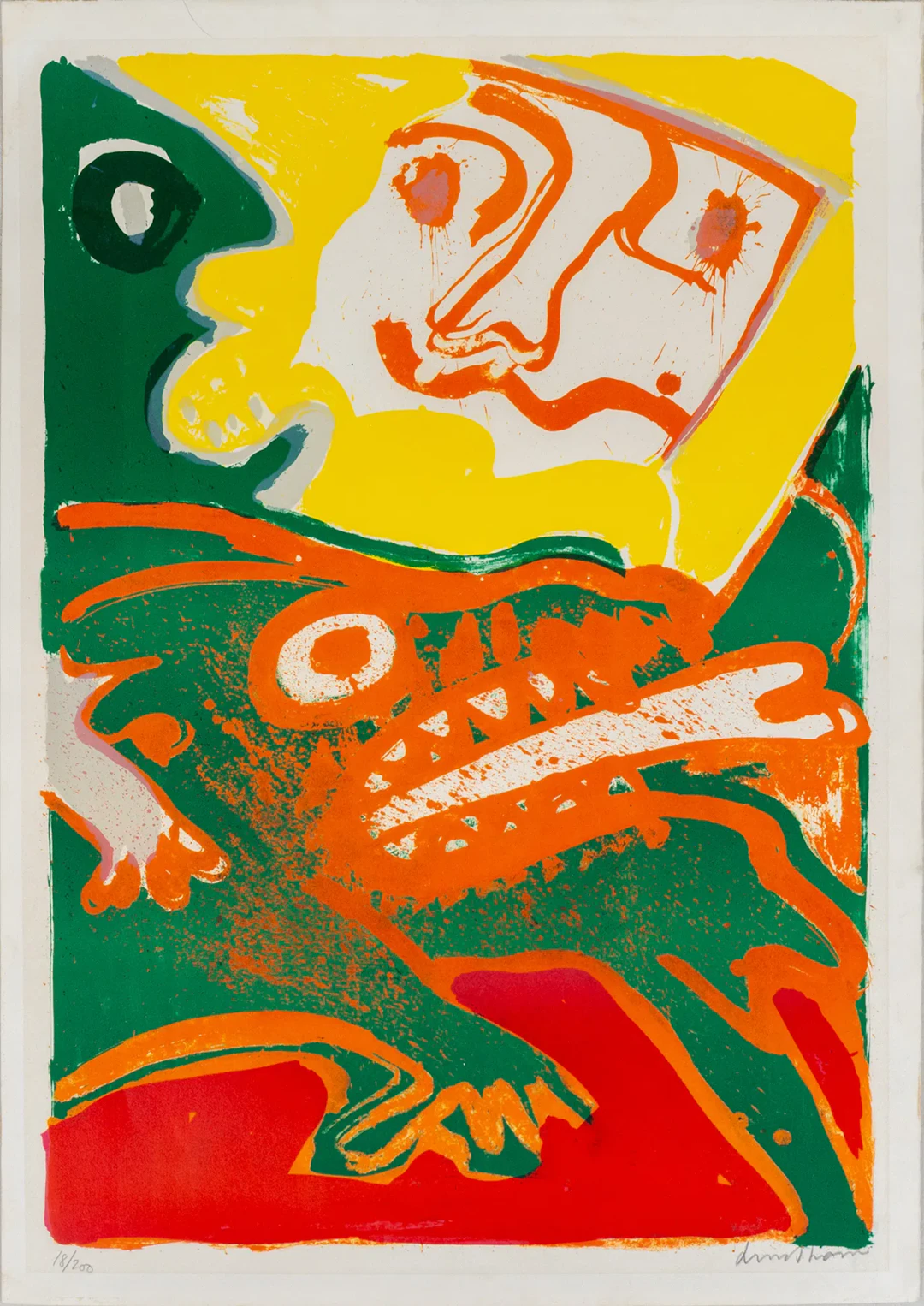BENGT LINDSTRÖM (1925-2008), litografia a colori, firmata e numerata 18/200