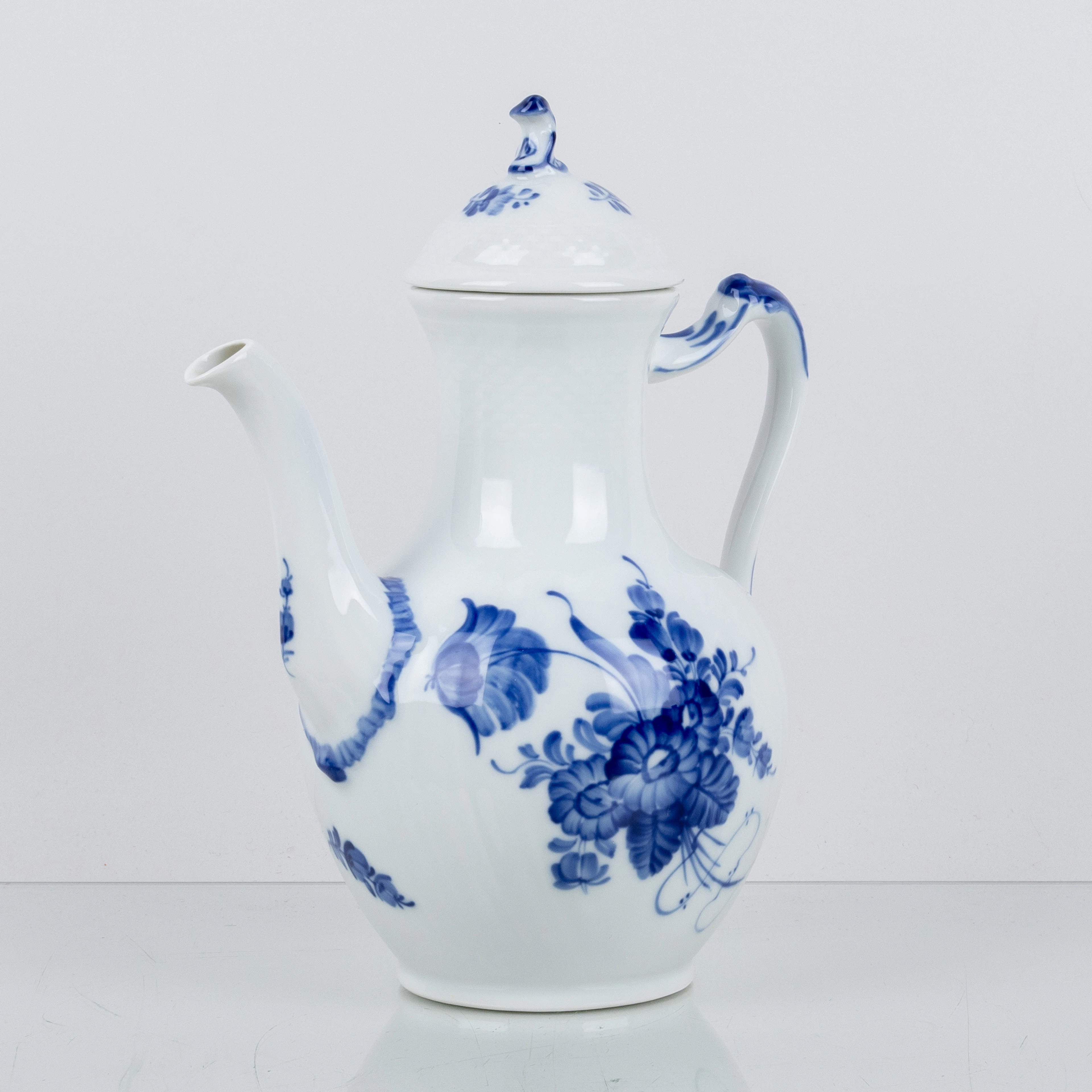 KAFFEEKANNE, Porzellan, "Blaue Blume", Royal Copenhagen