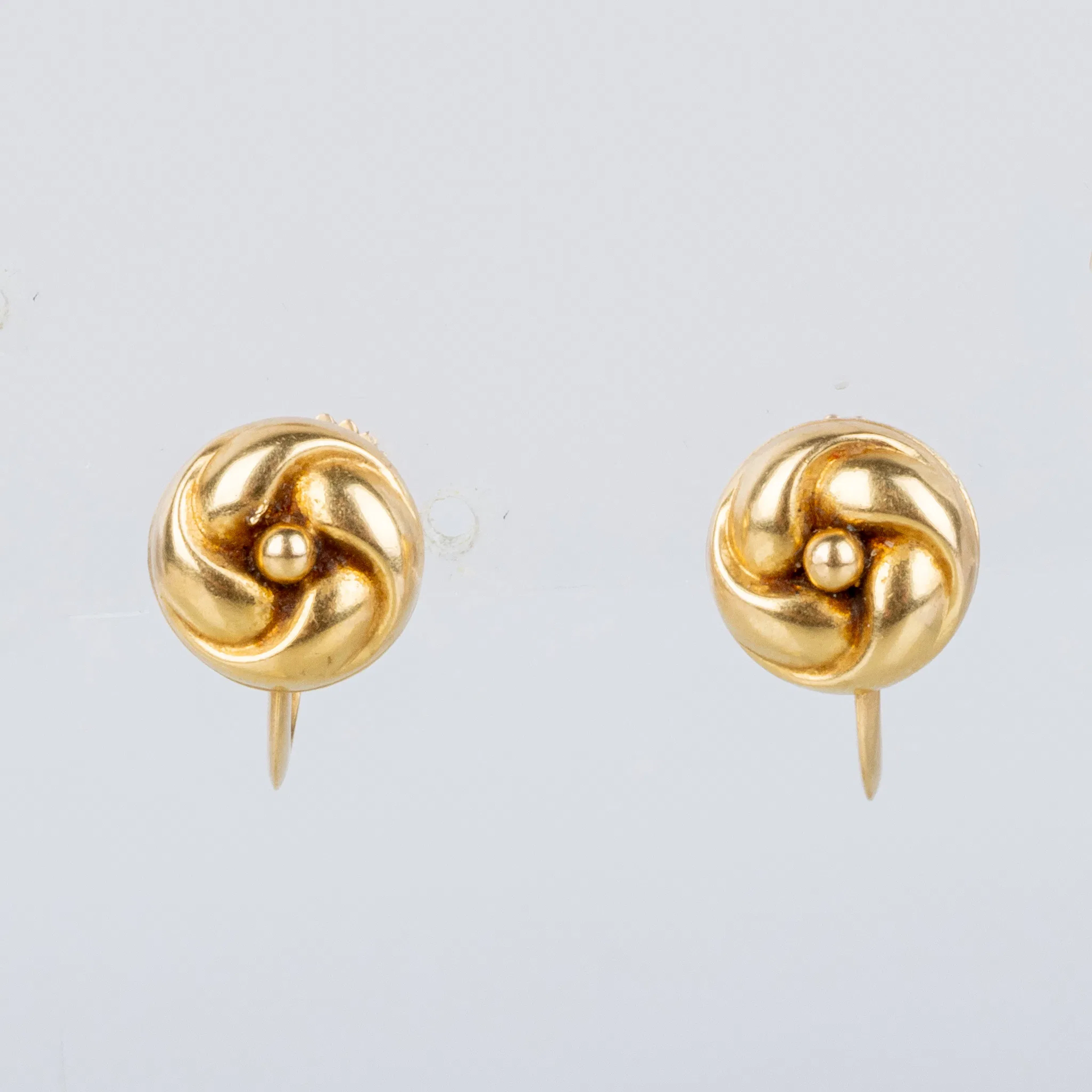 OHRRINGE, 1 Paar, 18 Karat Gold, Stempel GVH
