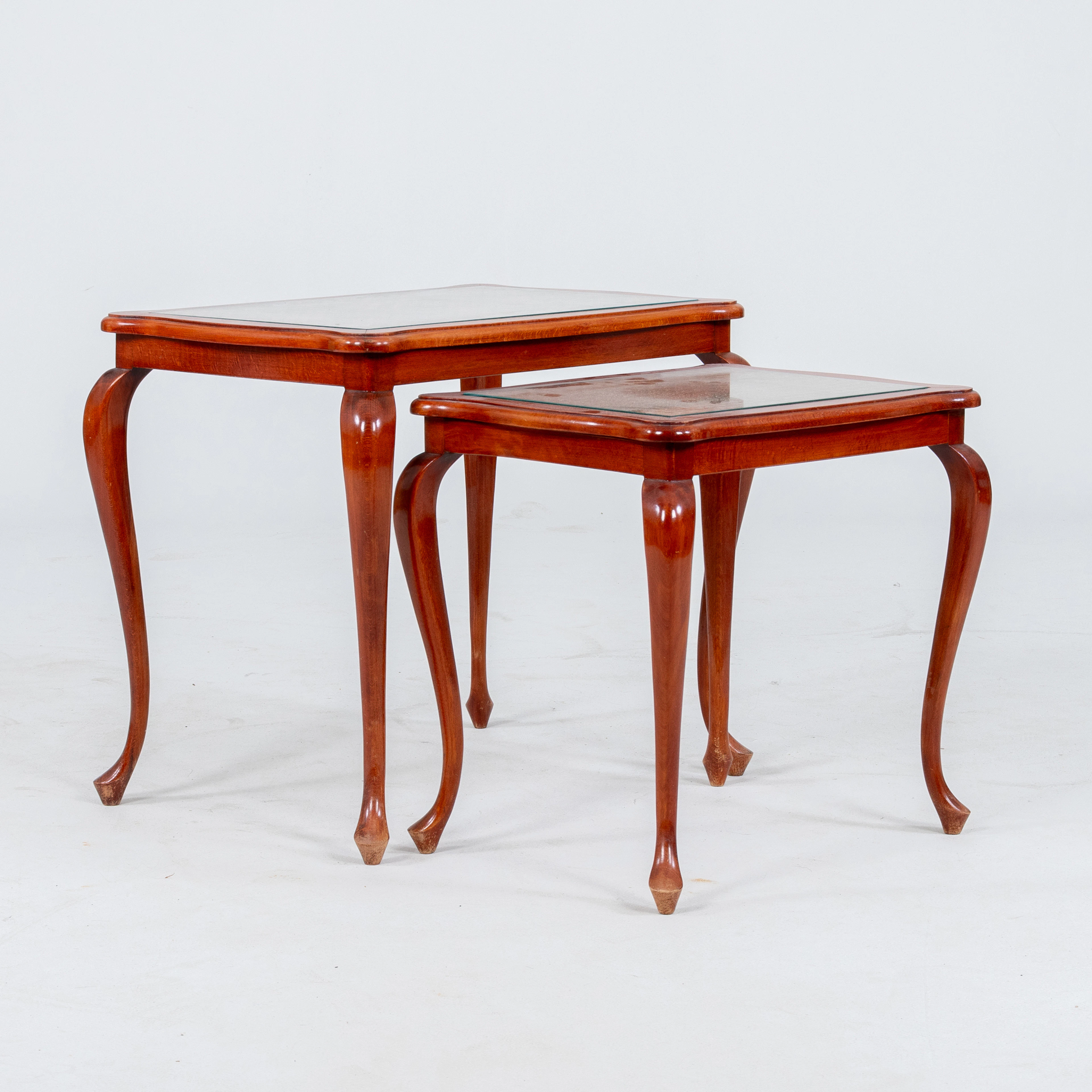 NESTING TABLE, 2 parts, rococo style, second half of the 20th century