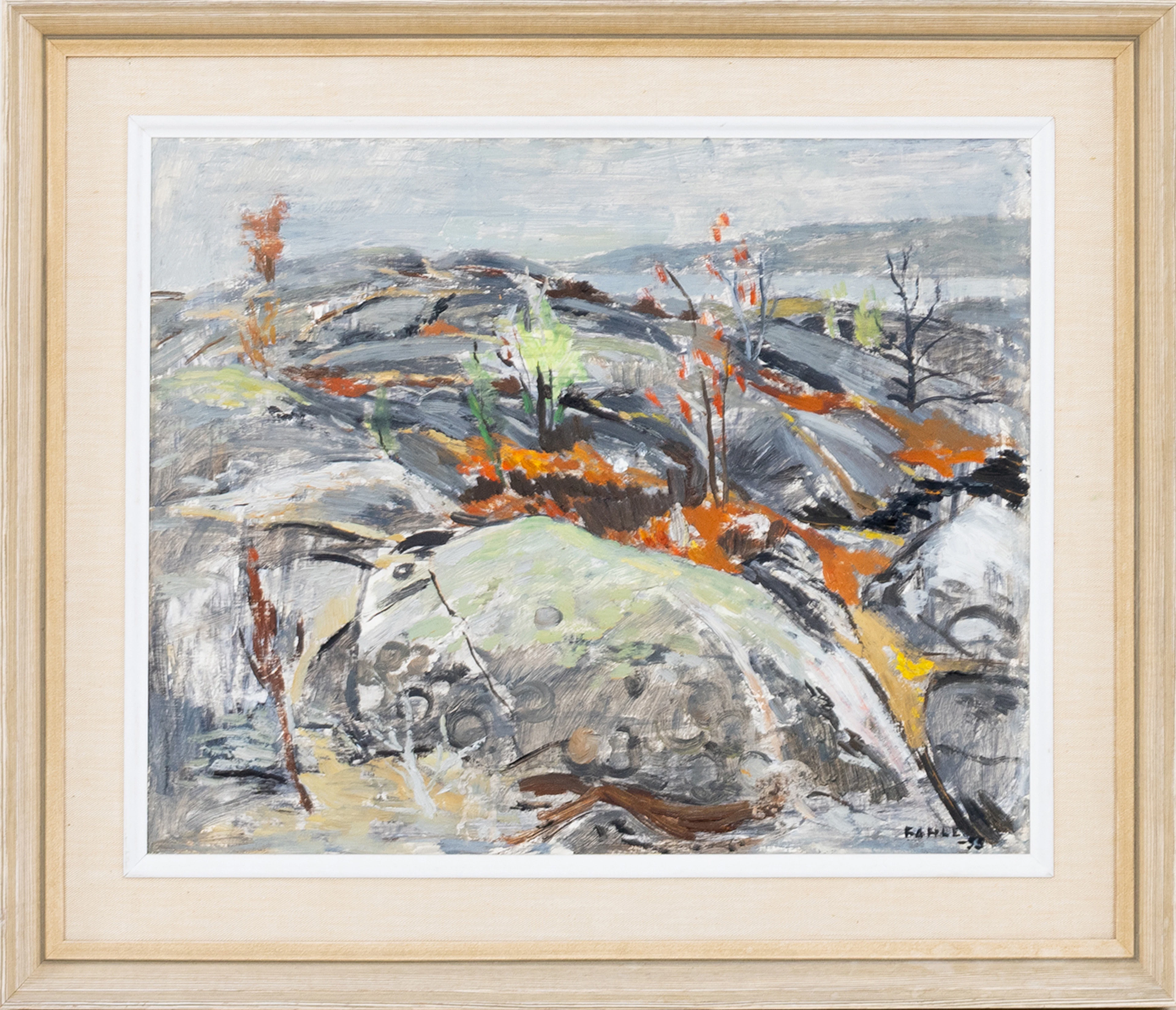 GUSTAV ADOLF FAHLE, Öl auf Holz, signiert und datiert -55