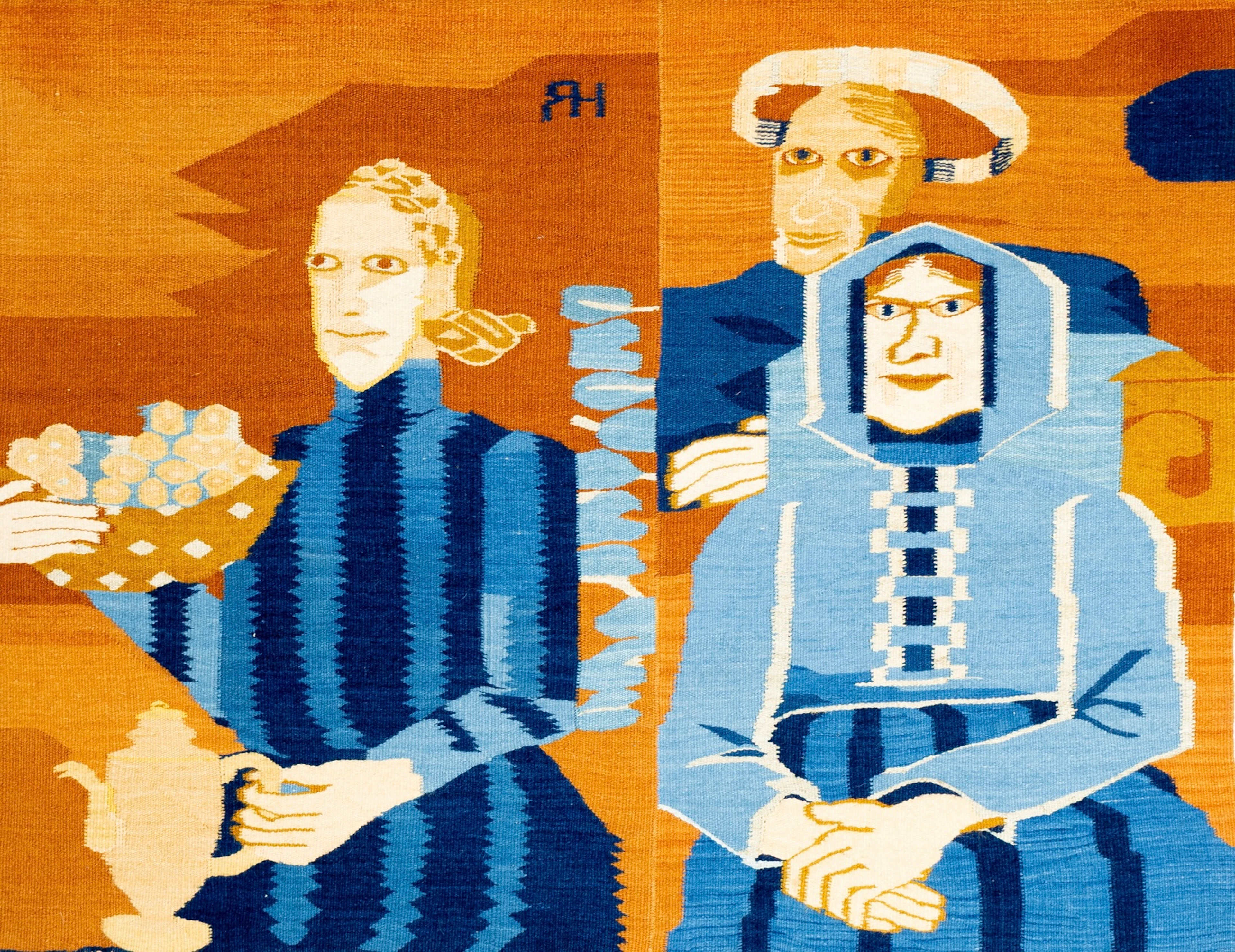 HANNAH RYGGEN (Noruega, 1894-1970), tapiz, tapiz flamenco, "Con reminiscencias de