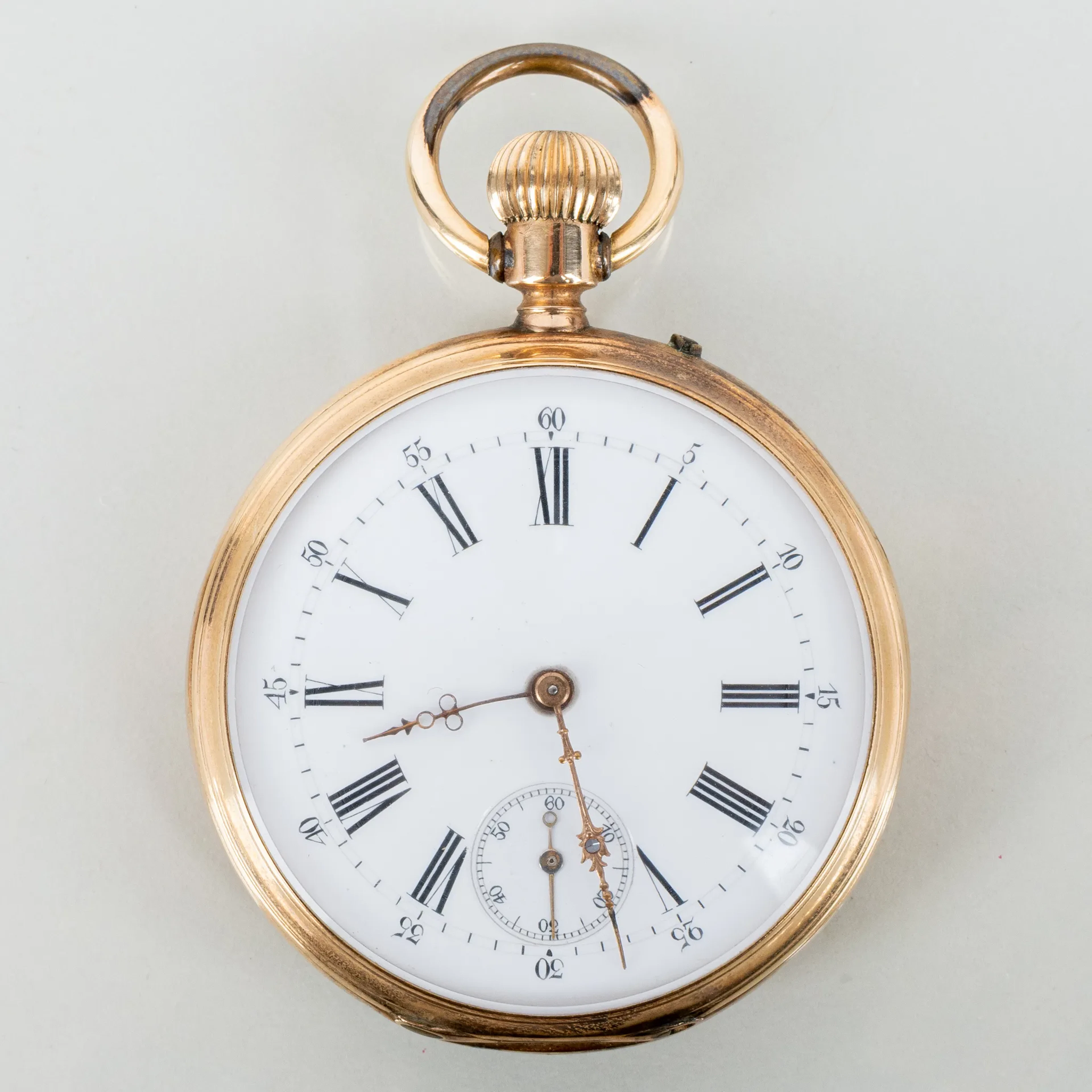 OROLOGIO DA TASCA, oro 14k, la prima metà del XX secolo