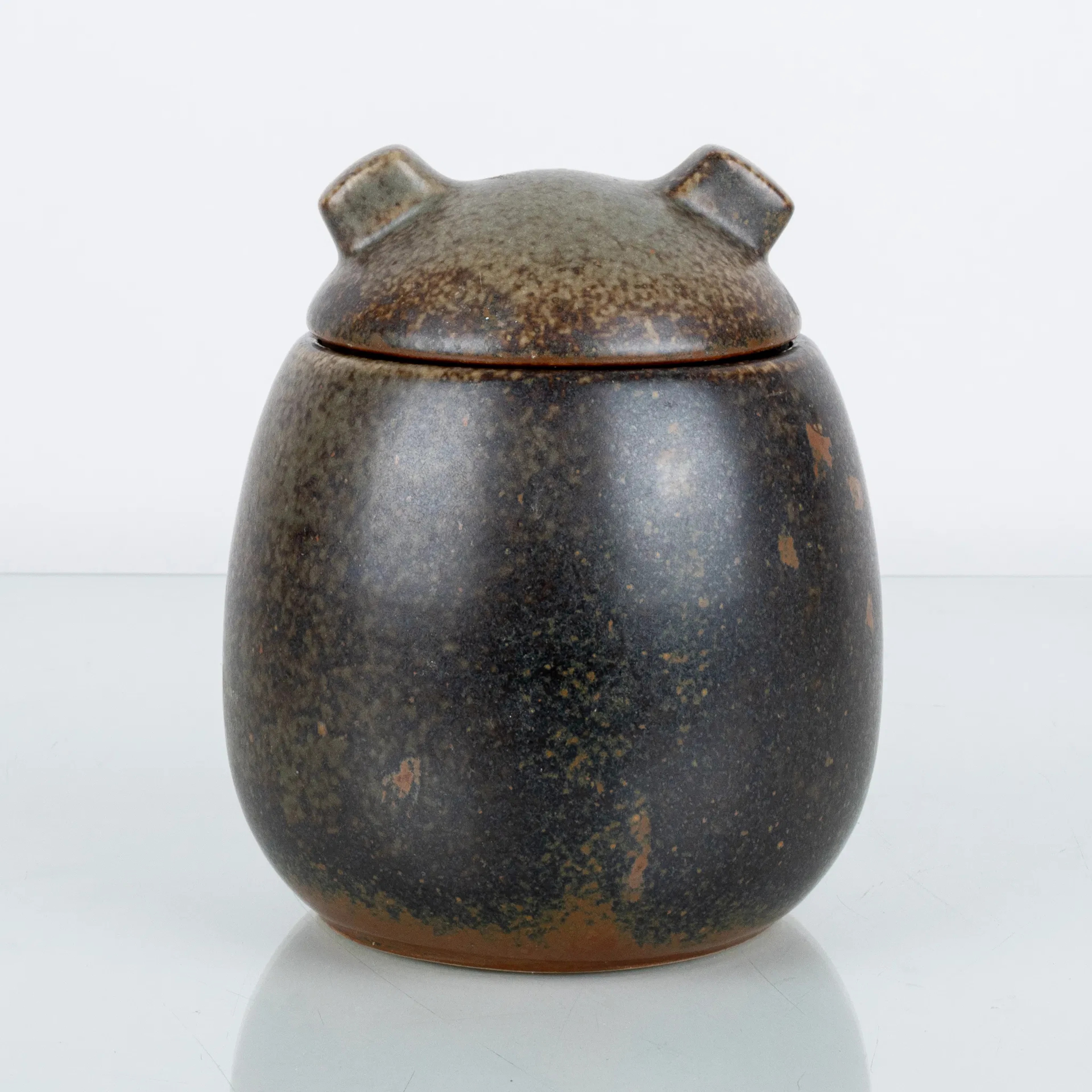 ERIK RAHR (1900-1962), boîte de tabac, grès, Saxbo, WØ Larsen Copenhague