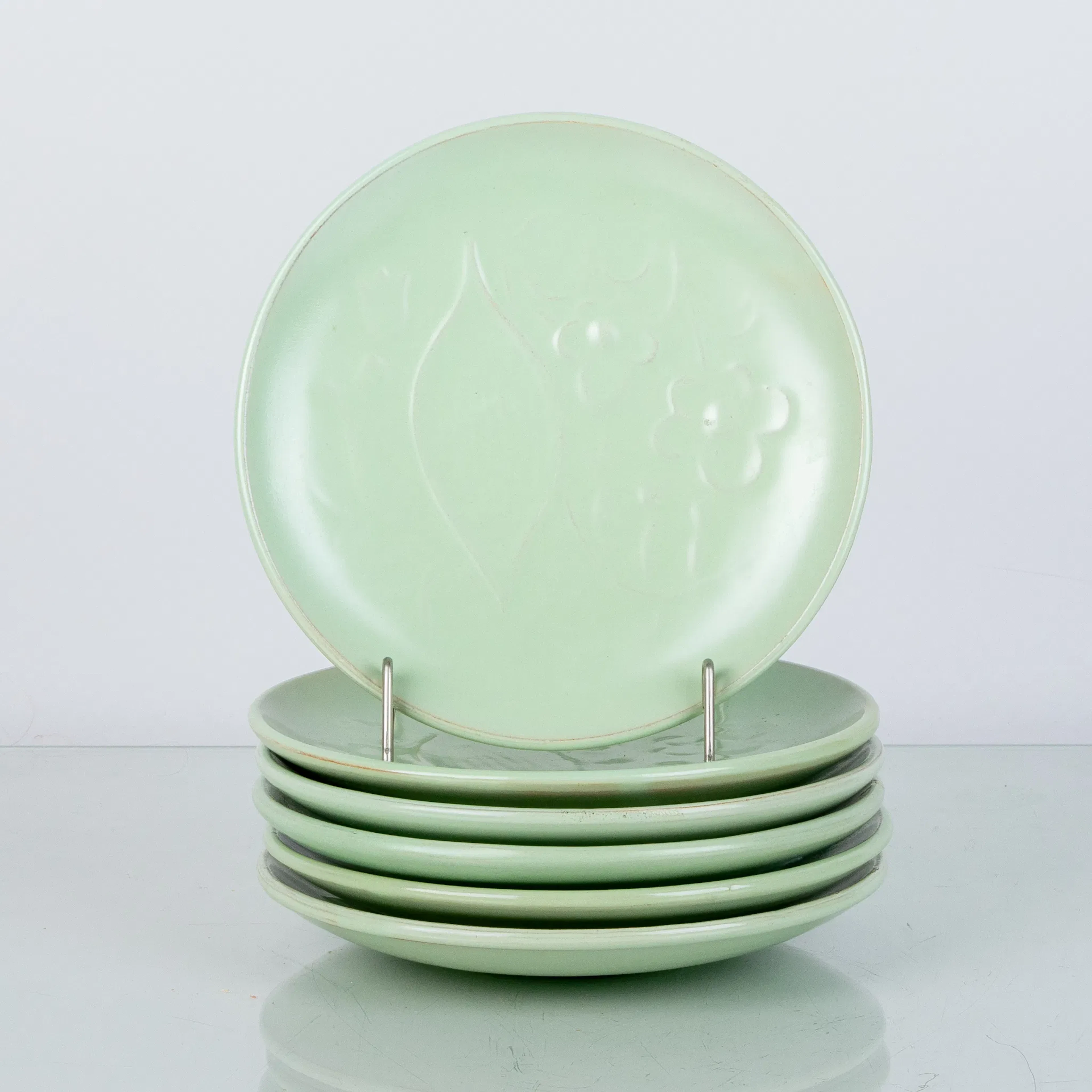 PLATES, 6 pieces earthenware, Ekeby, mid-1900s
