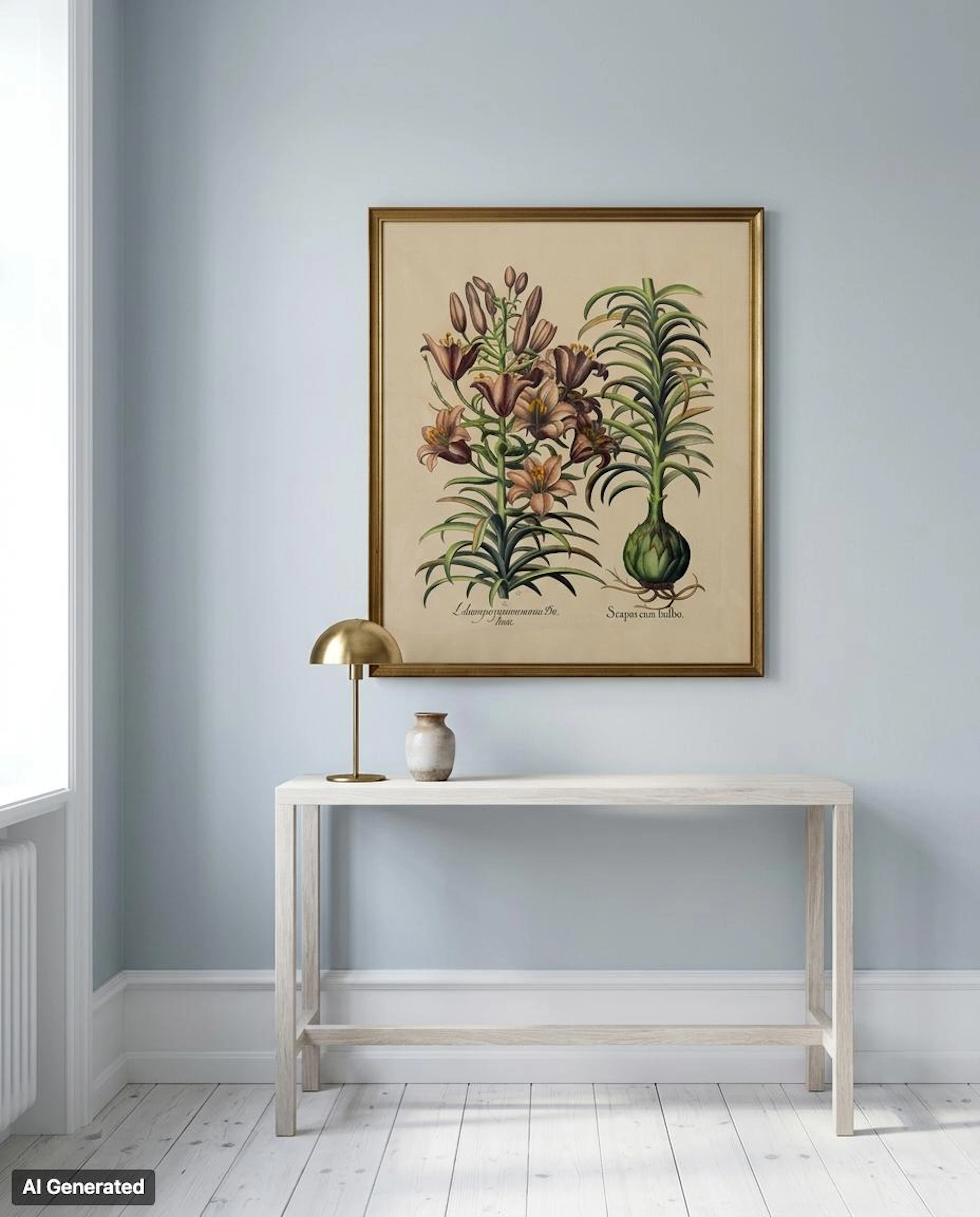 PINTURA BOTÁNICA, LITOGRAFÍA EN COLOR, SIGLO XX