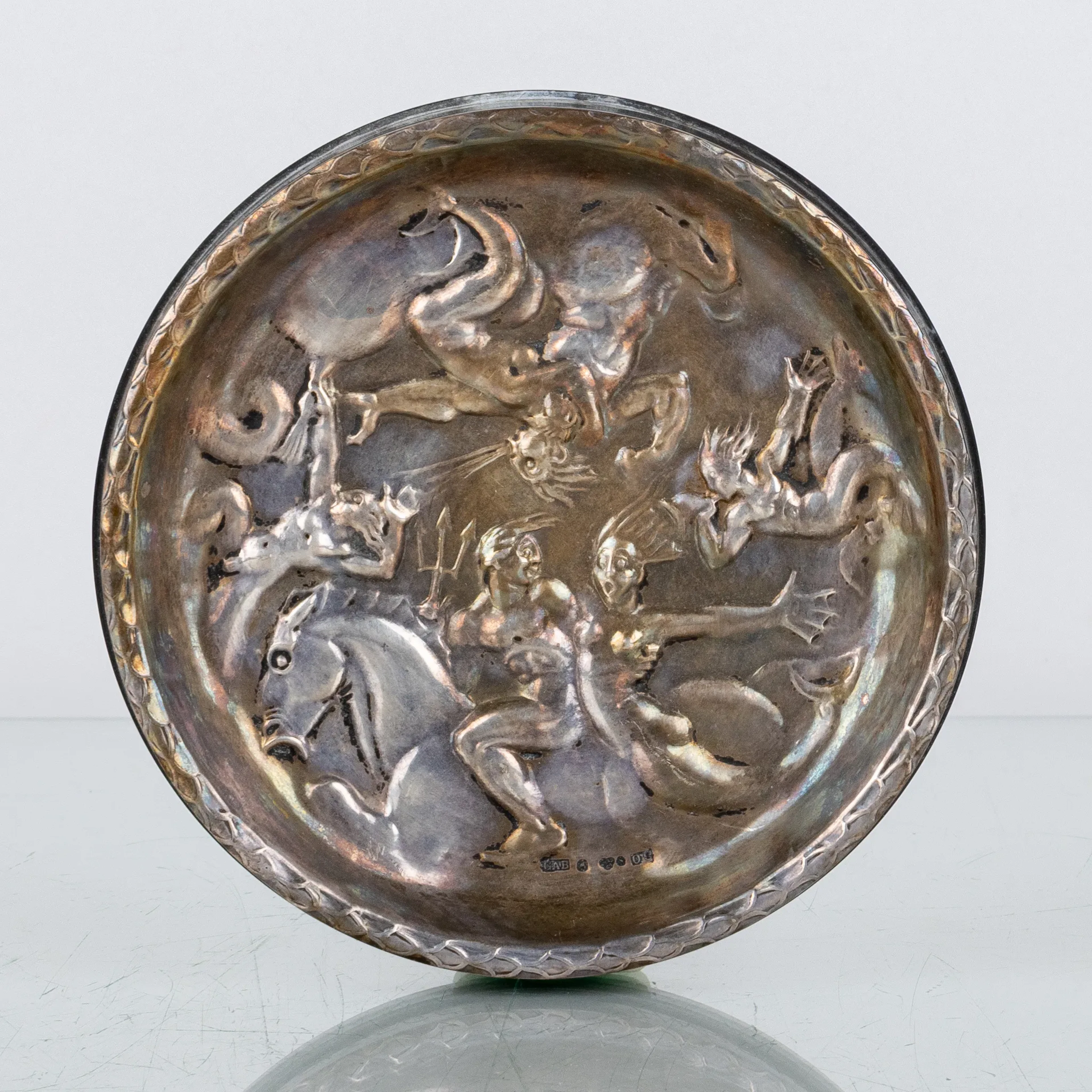 KARL HULTSTRÖM, a silver and bakelite coaster, "The Game of the Winds", model number