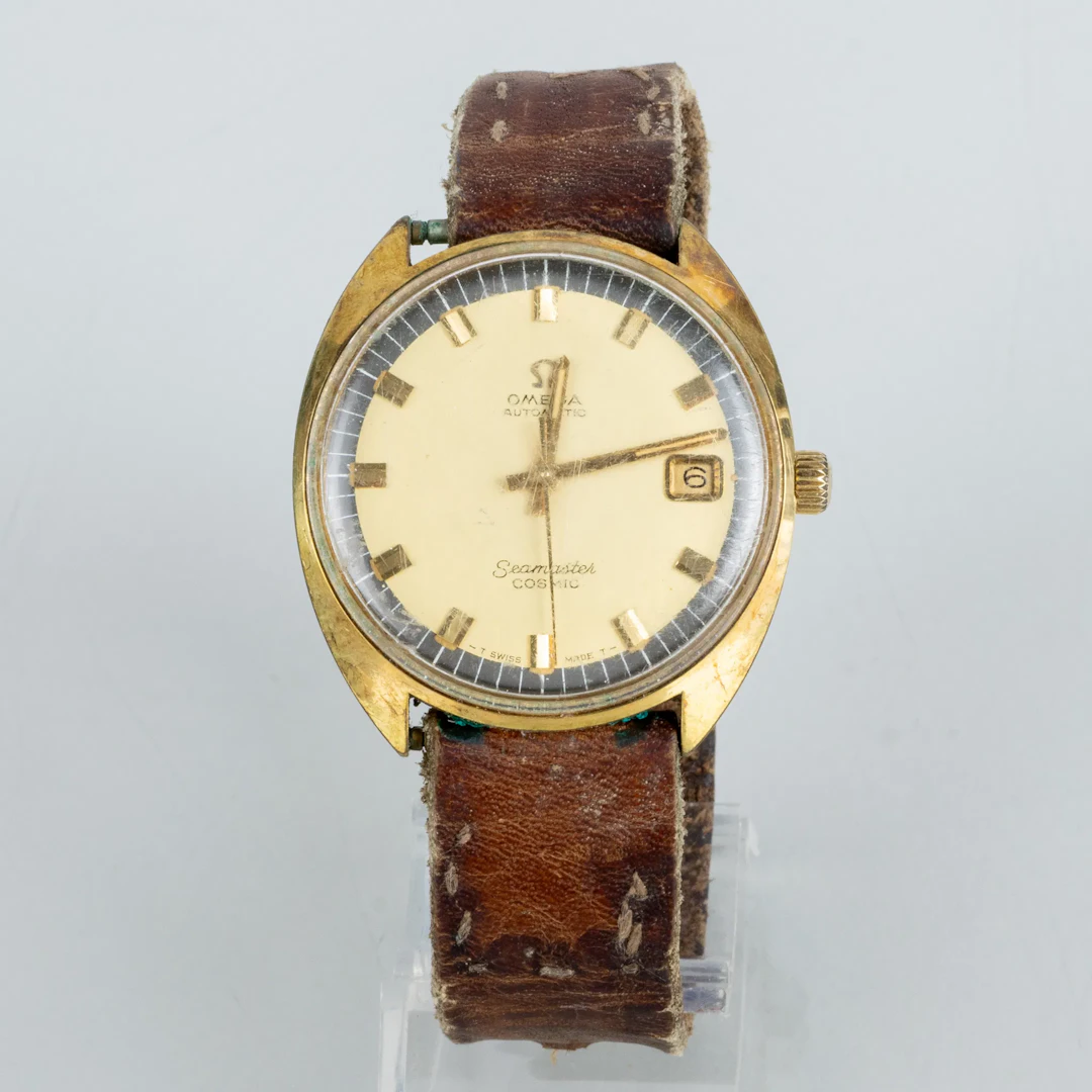 OMEGA, herrarmbandsur, Seamaster Cosmic Automatic, gulddoublé, 1900-talets