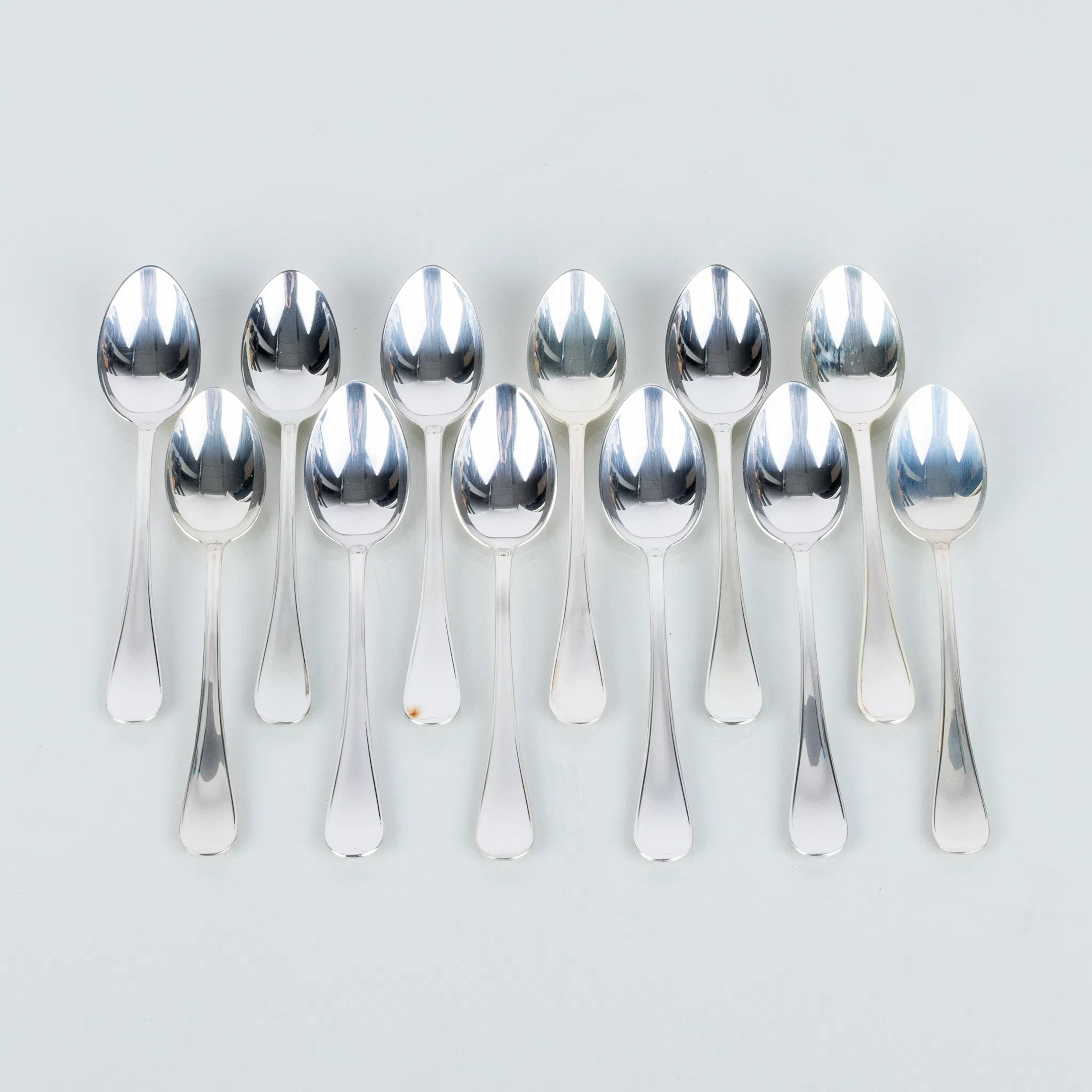 COFFEE SPOONS, 12 pcs, silver, GAB 1995