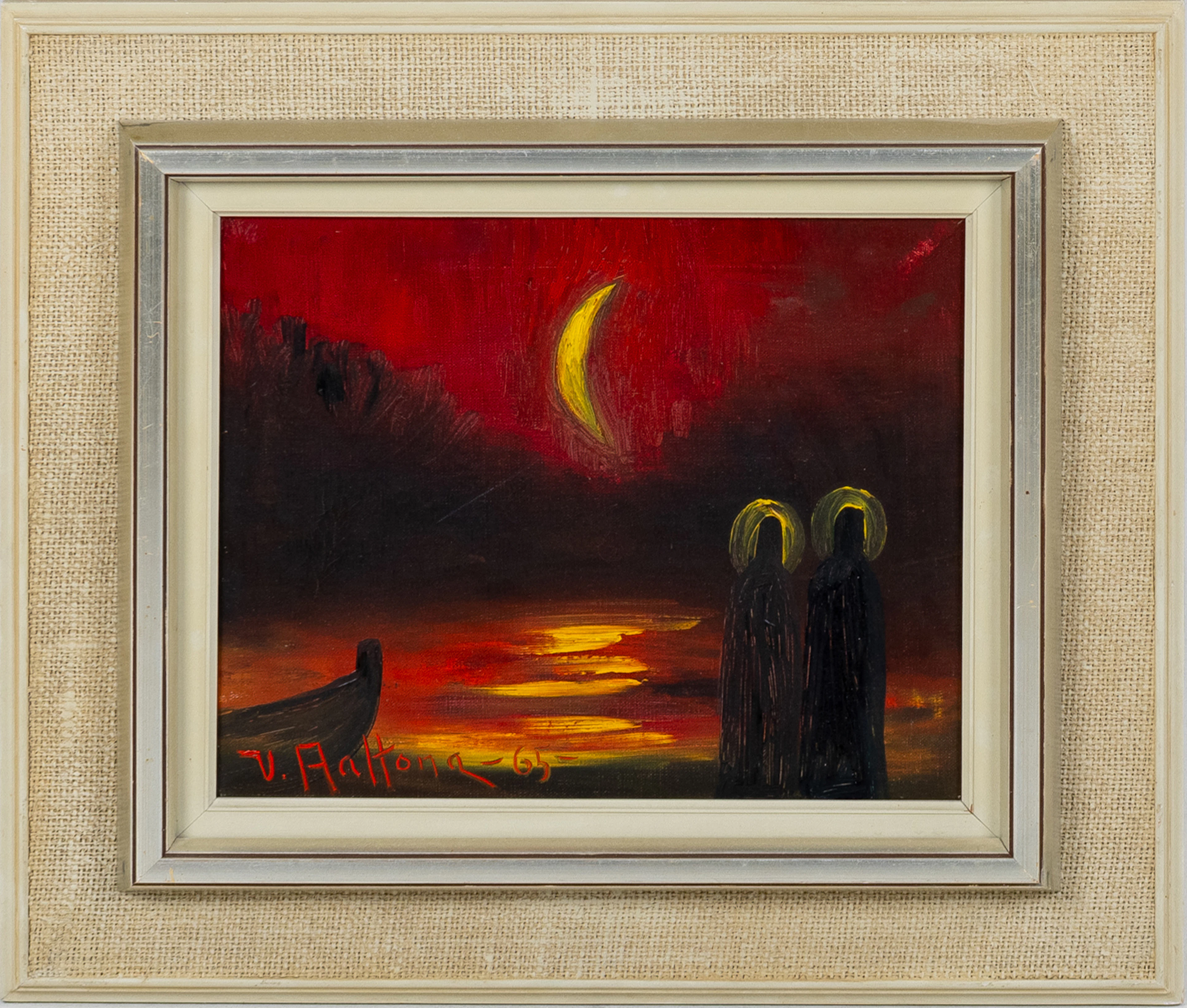 Seller picks up again - VEIKO AALTONA (1910-1990), oil on canvas, signed