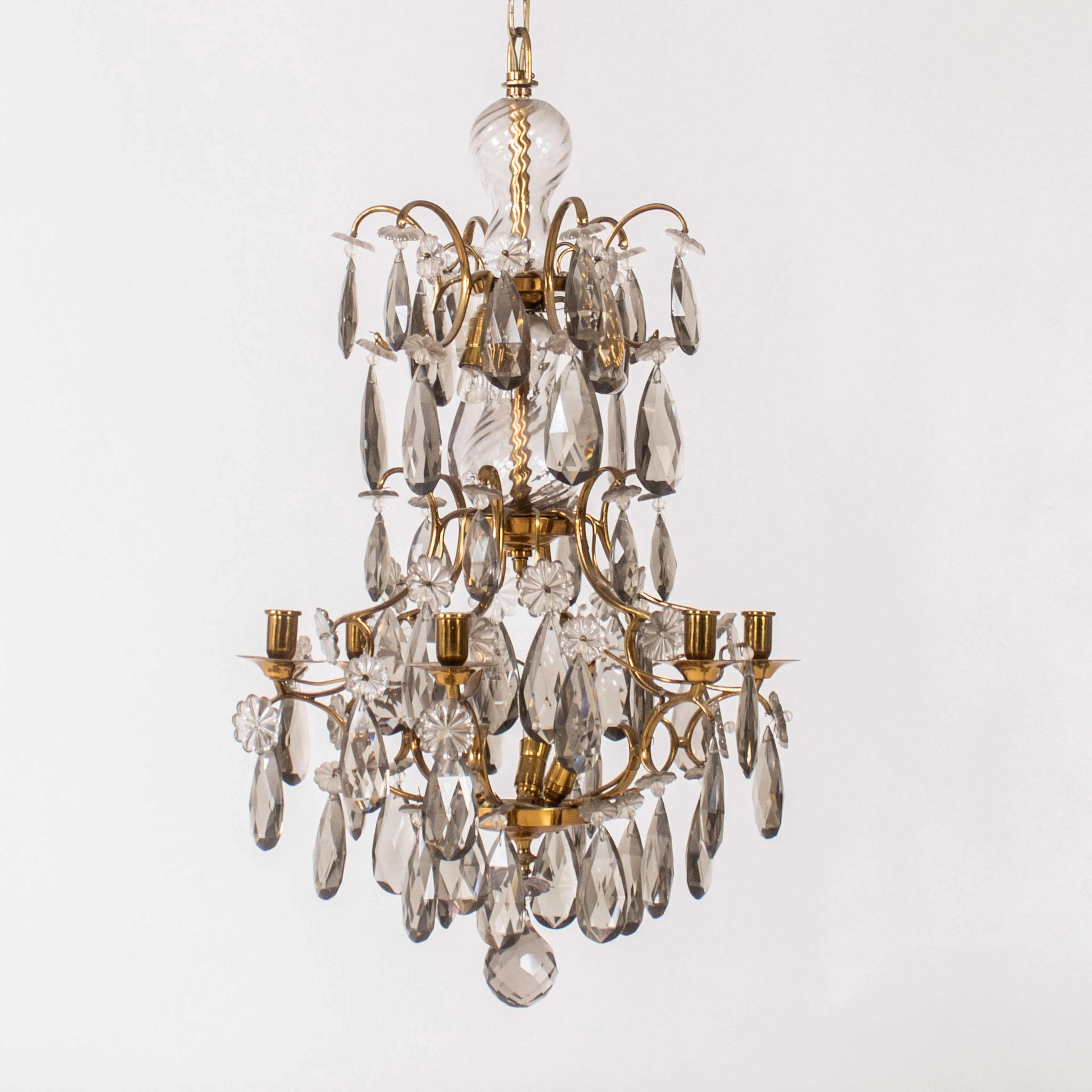 CHANDELIER, Baroque style, mid-20th century