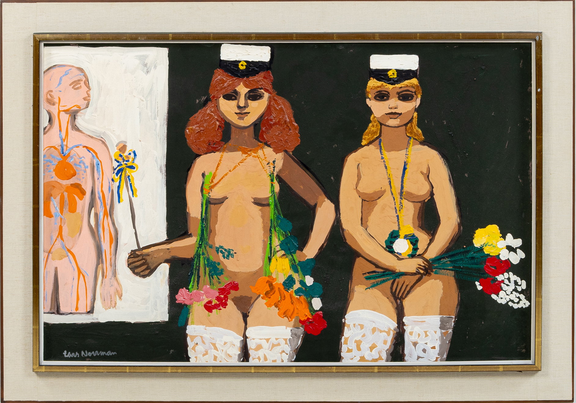 LARS NORRMAN (1915-1979), óleo sobre tabla, firmado