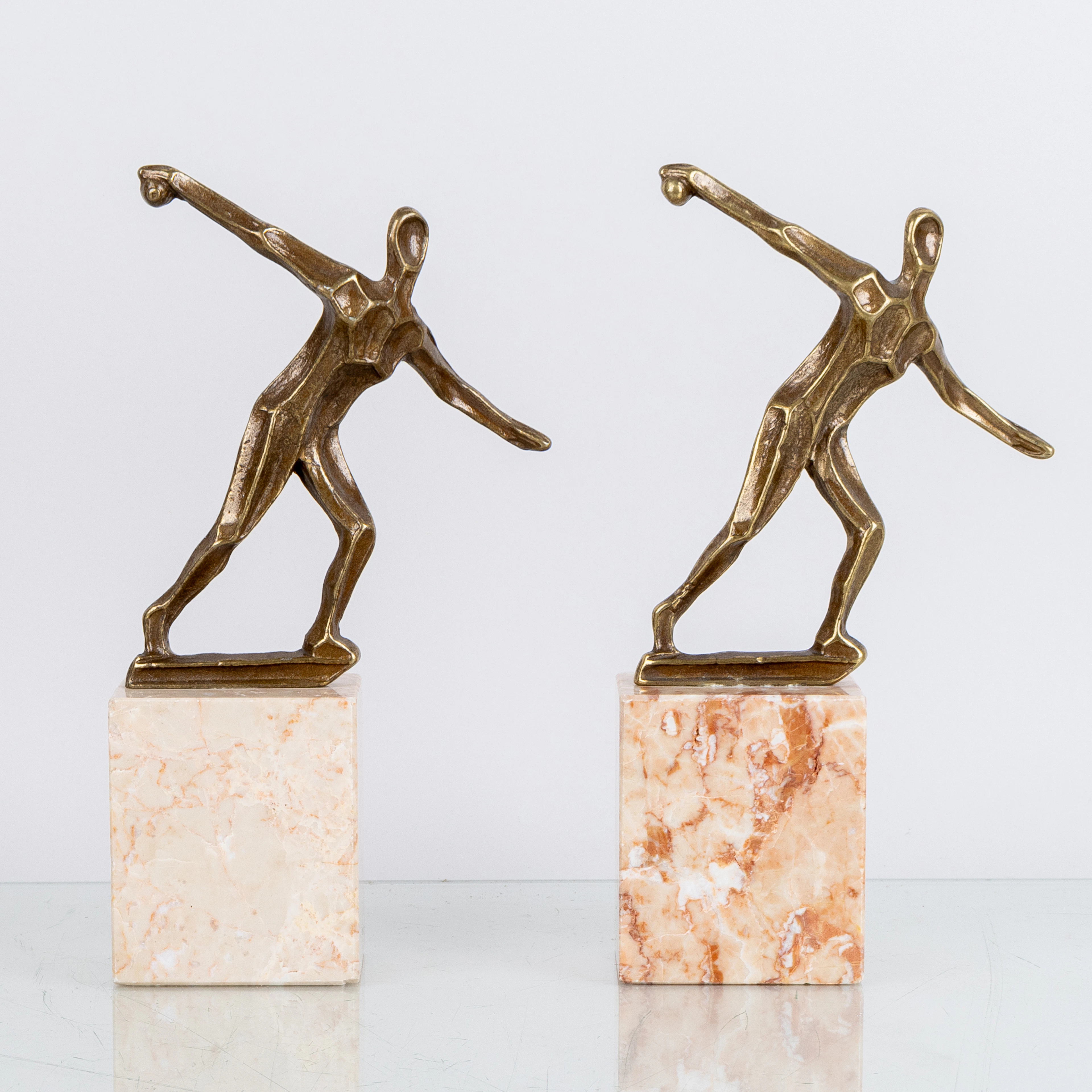 ARTISTA SCONOSCIUTO, 2 sculture, bronzo, 1900s
