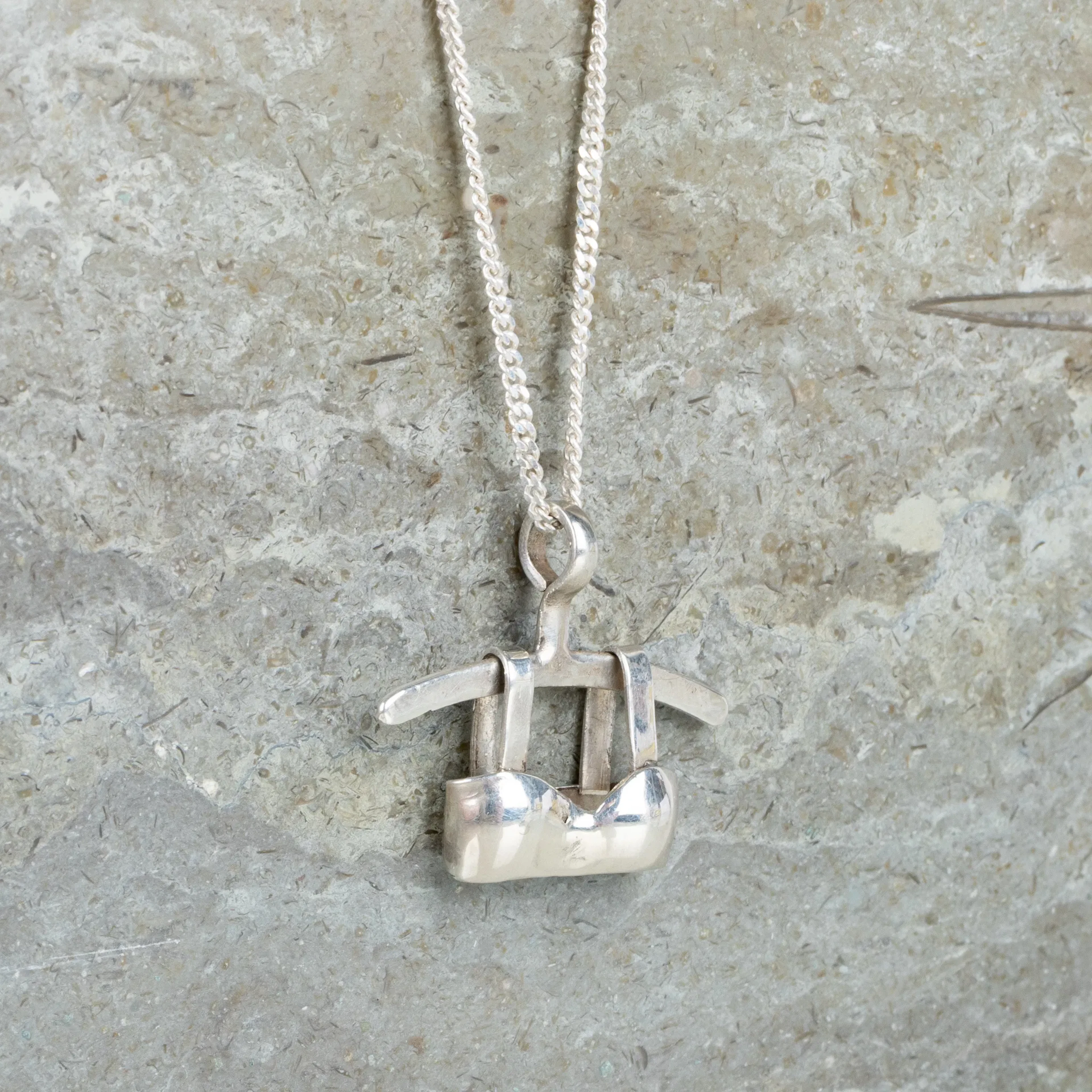 PENDANT WITH NECKLACE, sterling silver, probably Karin Ferner, Falun 2012