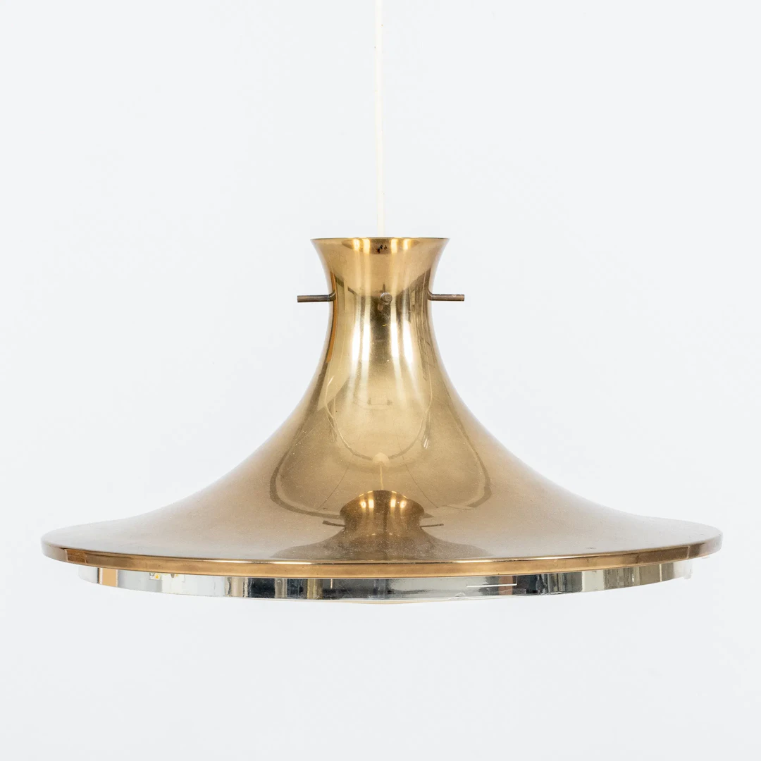 LENNART CENTERVALL, une lampe de plafond en métal jaune « Rex », IKEA, années 1960/70