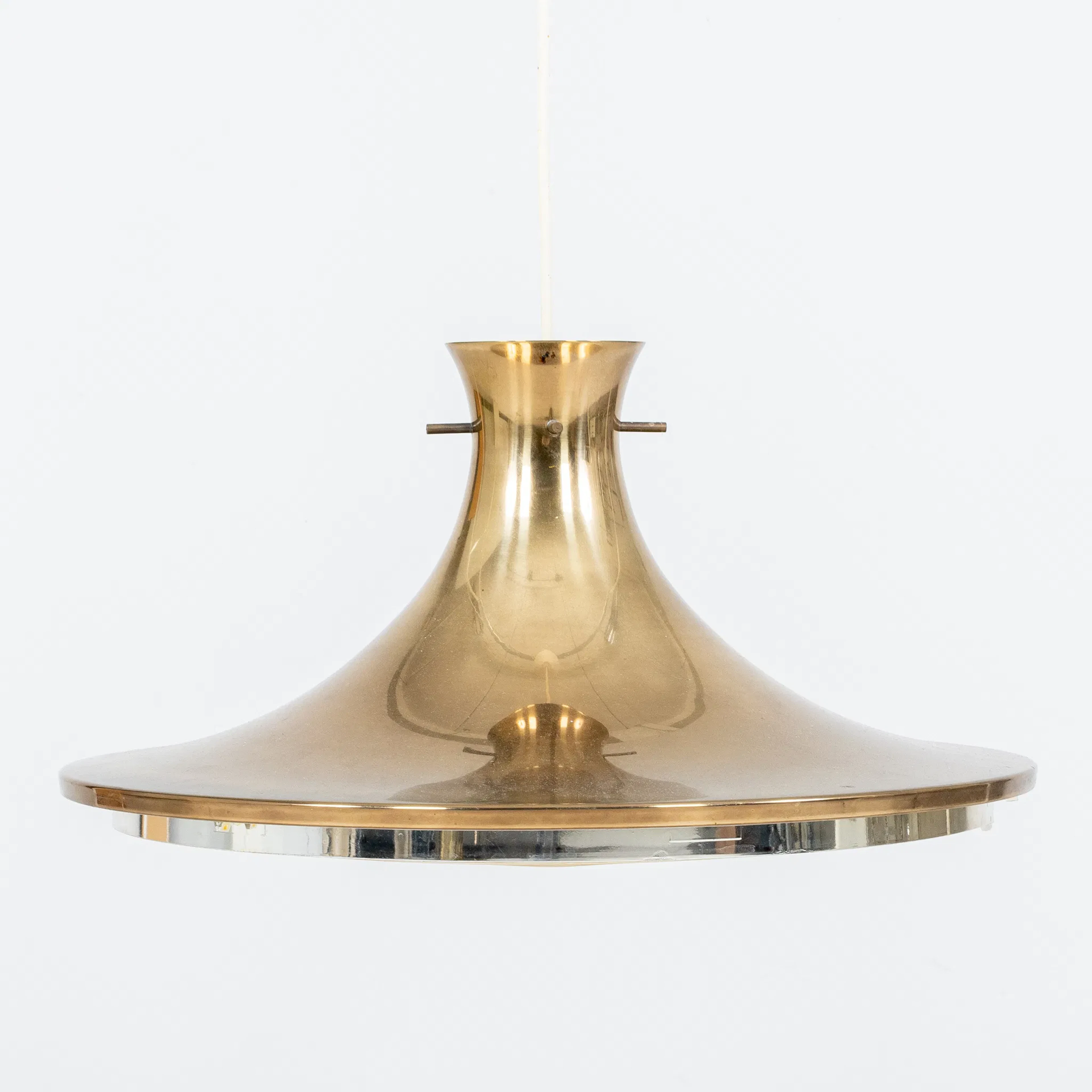 LENNART CENTERVALL, une lampe de plafond en métal jaune « Rex », IKEA, années 1960/70