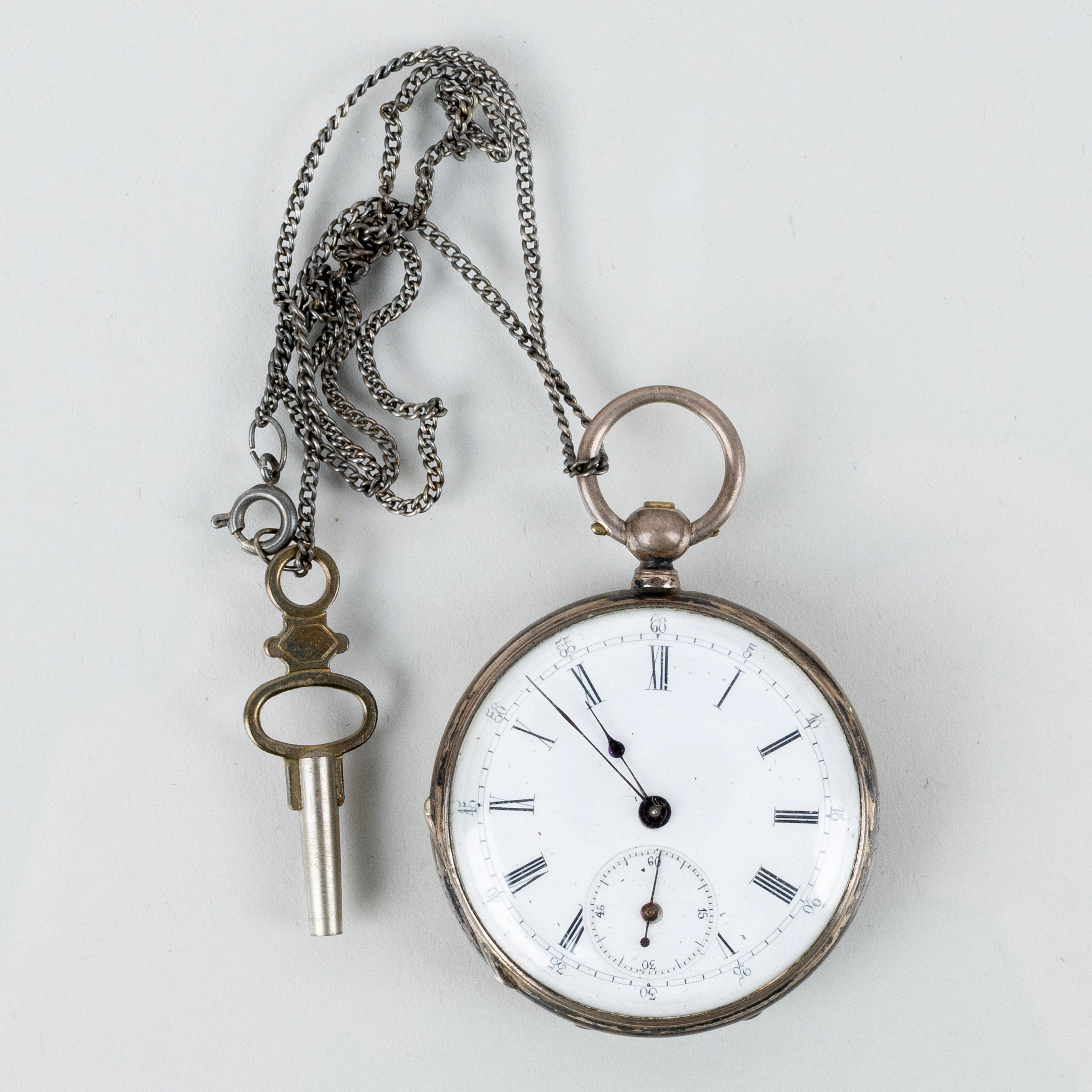 RELOJ DE BOLSILLO, plata, Longines, principios del siglo XX