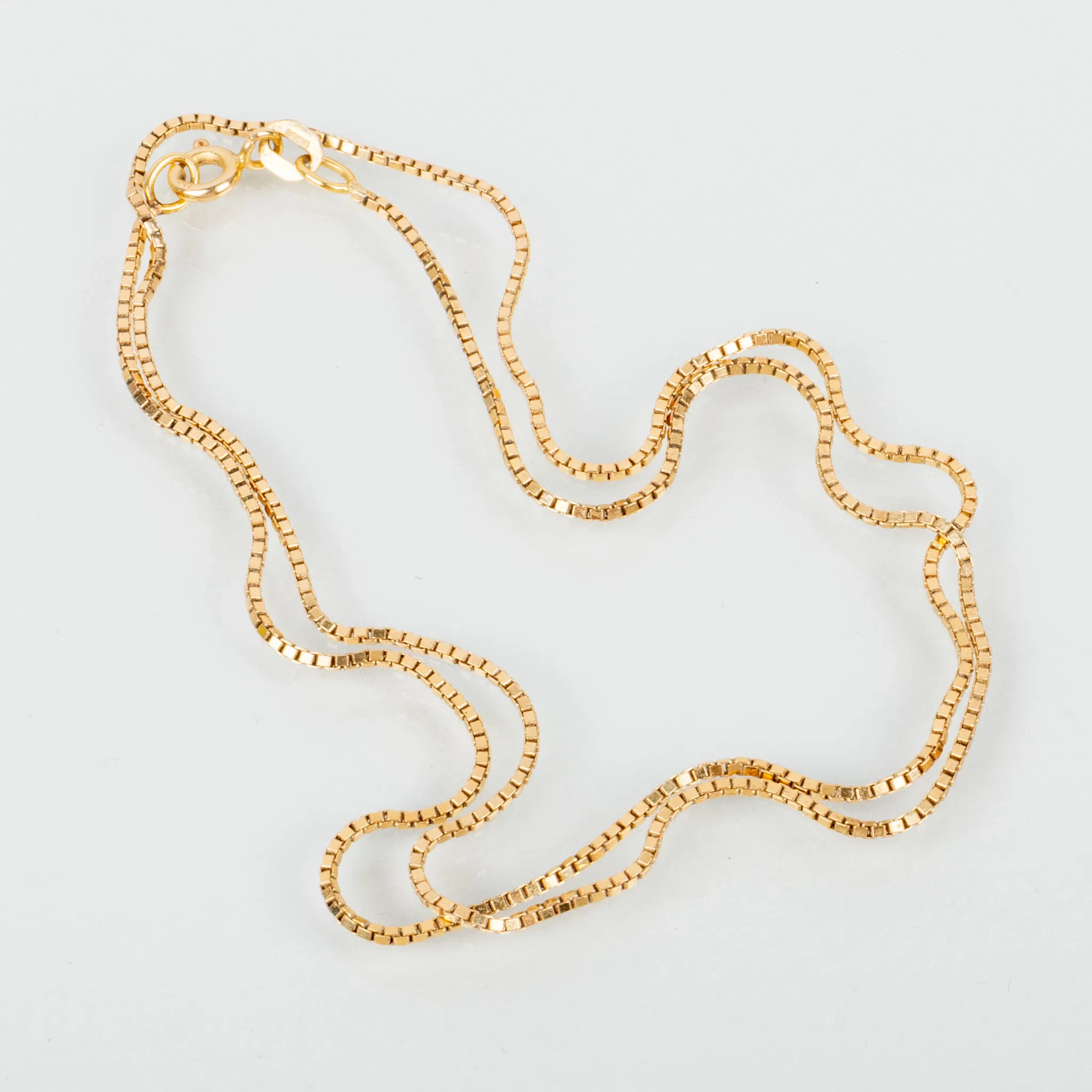 COLLAR, oro 18 quilates, enlace veneciano, Balestra, longitud 45 cm