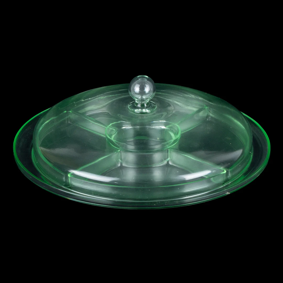 CABARET dish, glass, mid-1900s
