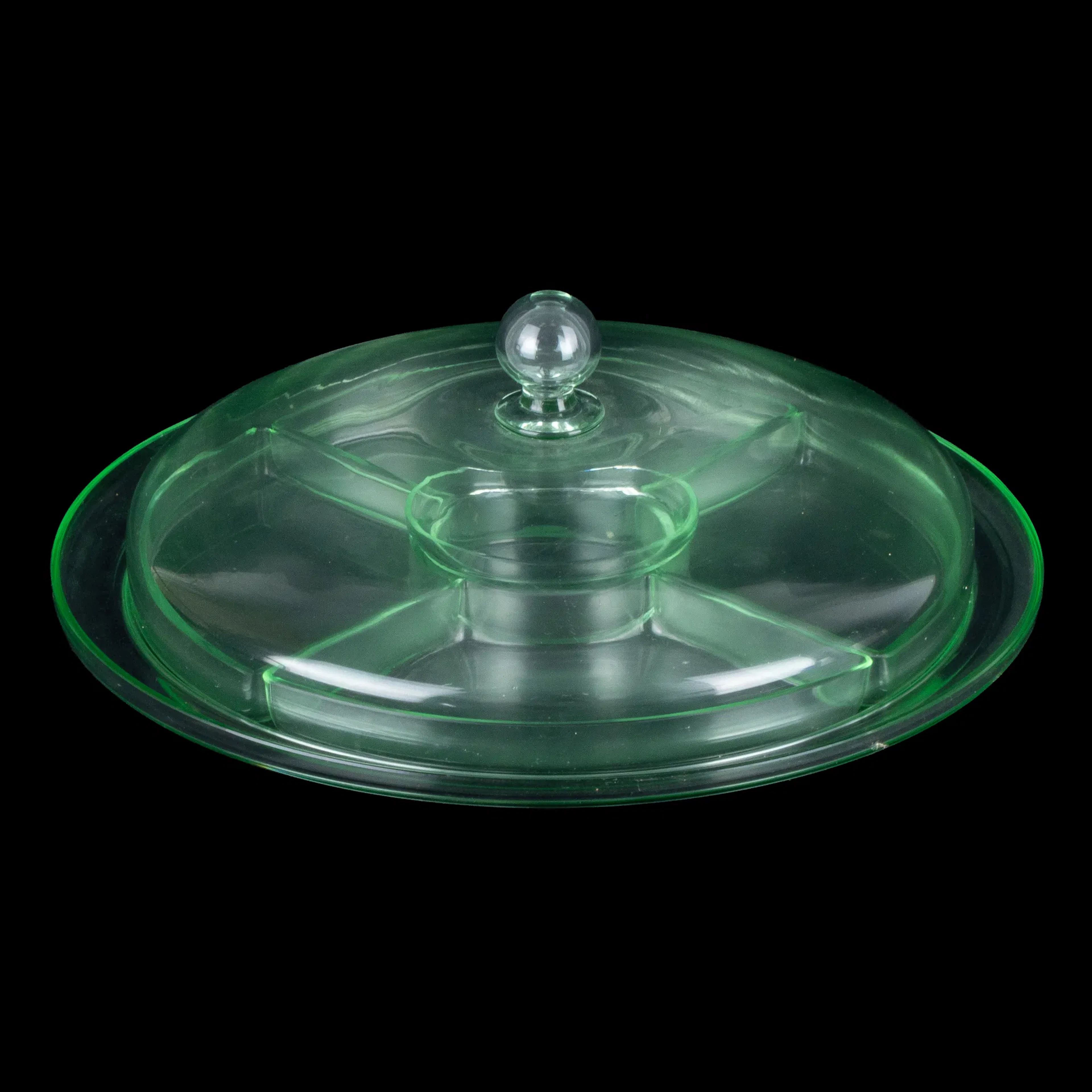 CABARET dish, glass, mid-1900s