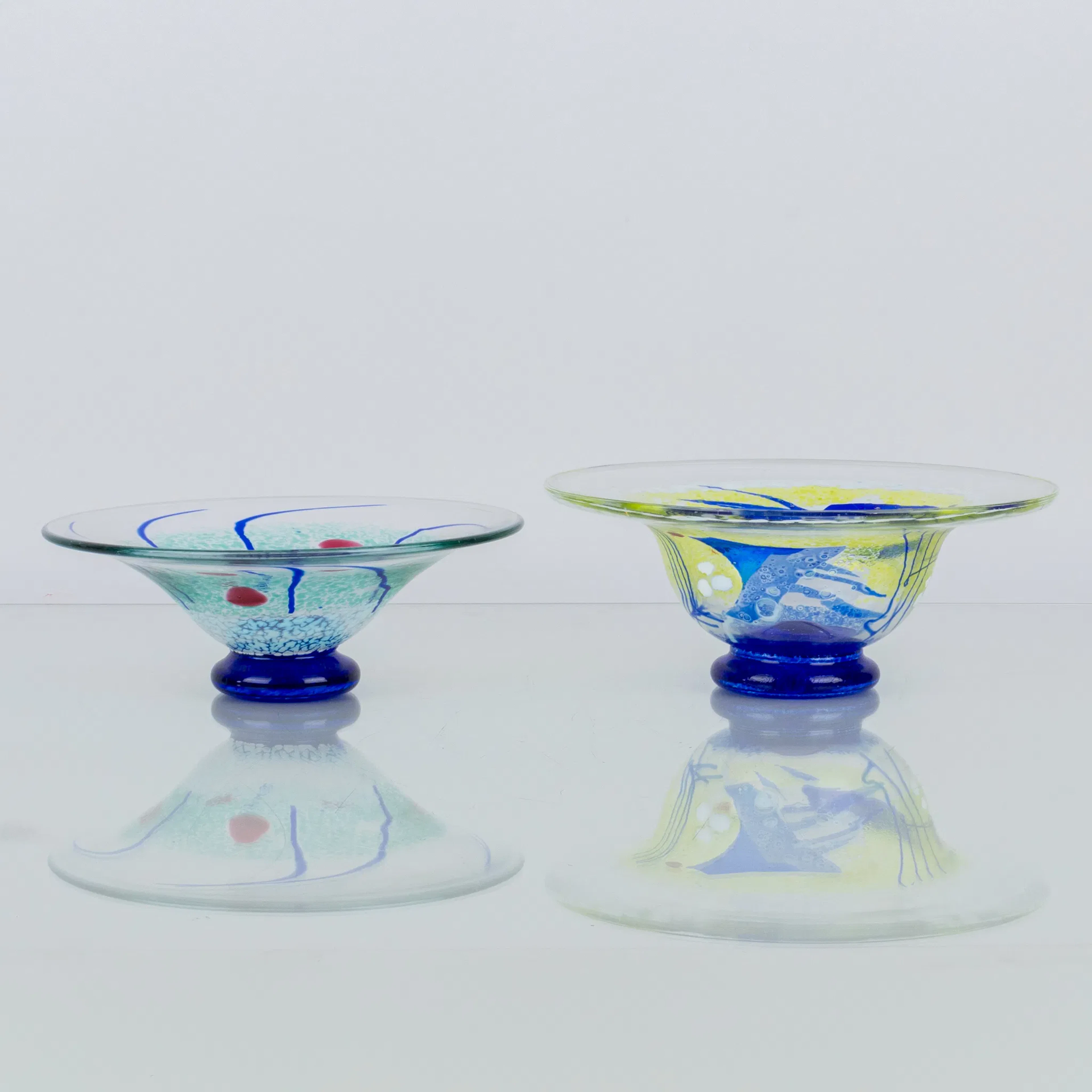 ÅSA BRANDT, 2 Schalen, Gläser, Torshälla, signiert