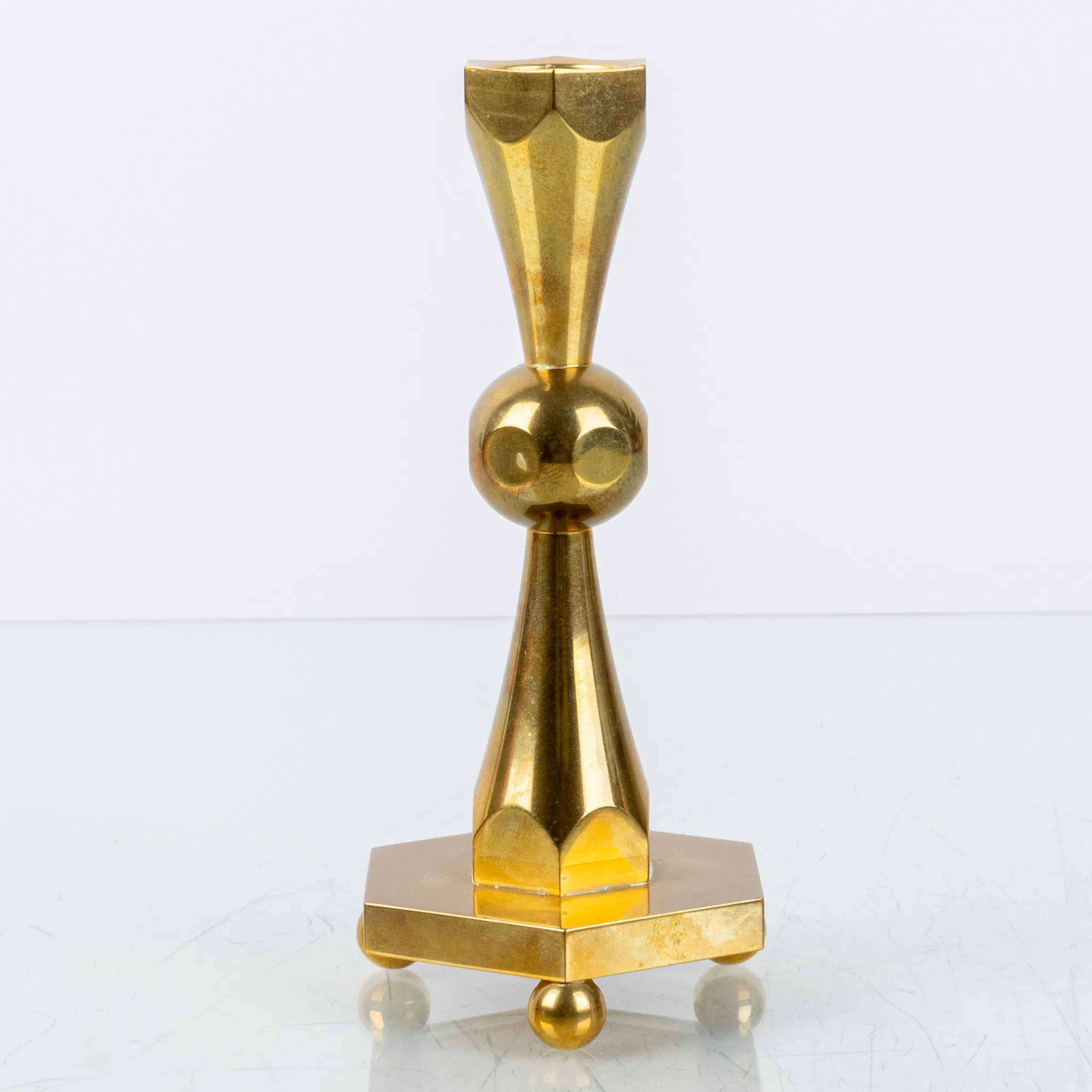 CANDELABRO, ottone, candelabro annuale, Gusum Brass, 1996