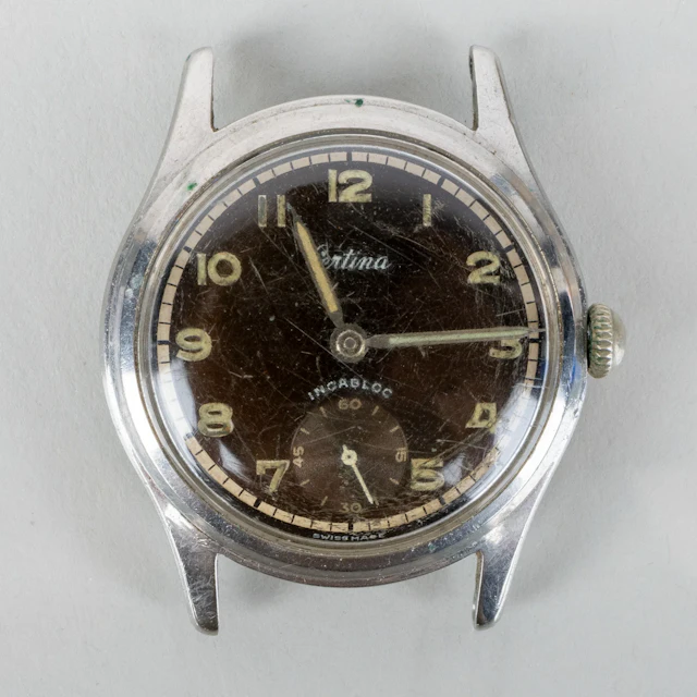 HERRENARMBANDUHR, Certina, Stahl, Mitte des 20. Jahrhunderts