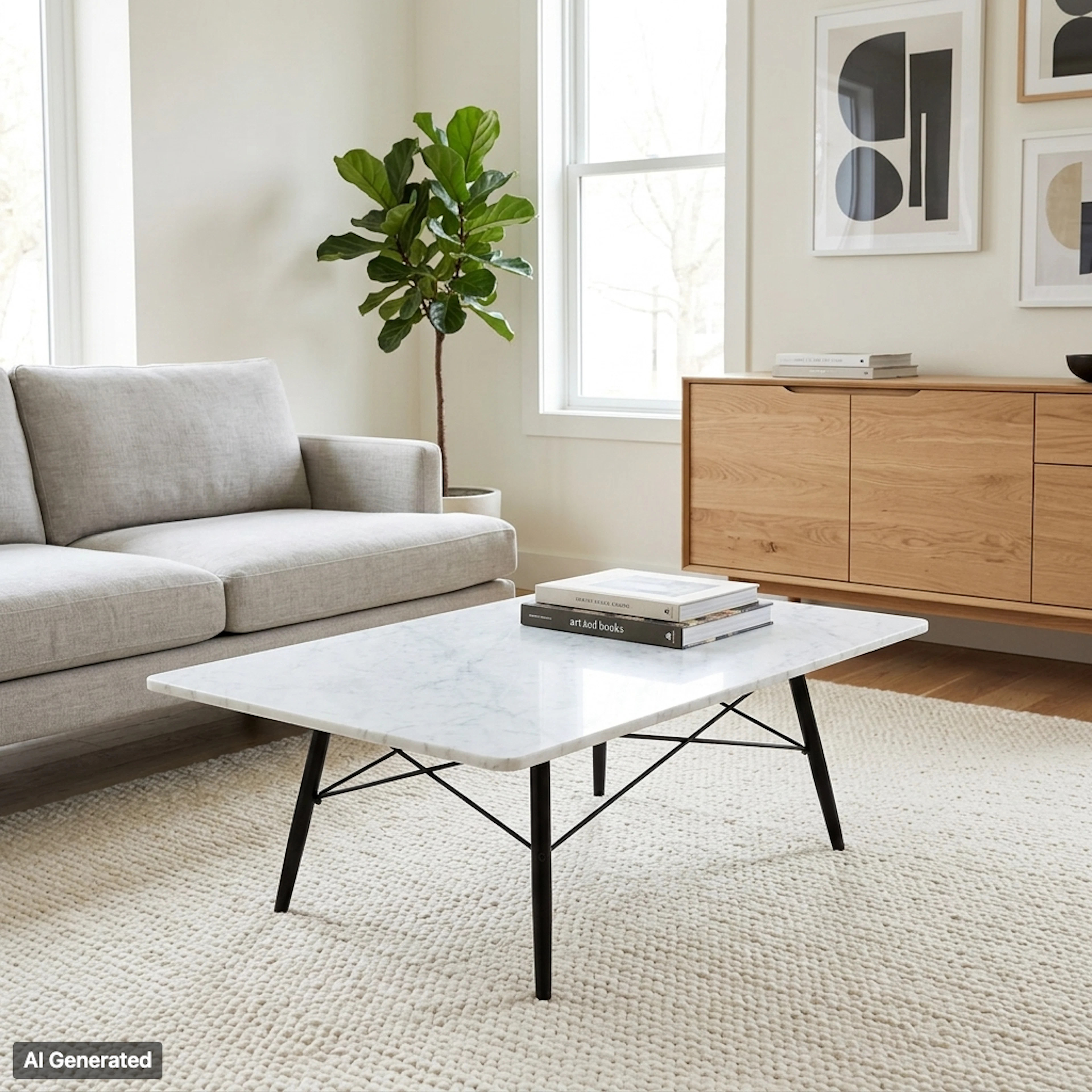 CHARLES & RAY EAMES, mesa de centro, "Mesa de café Eames", para Vitra, contemporánea