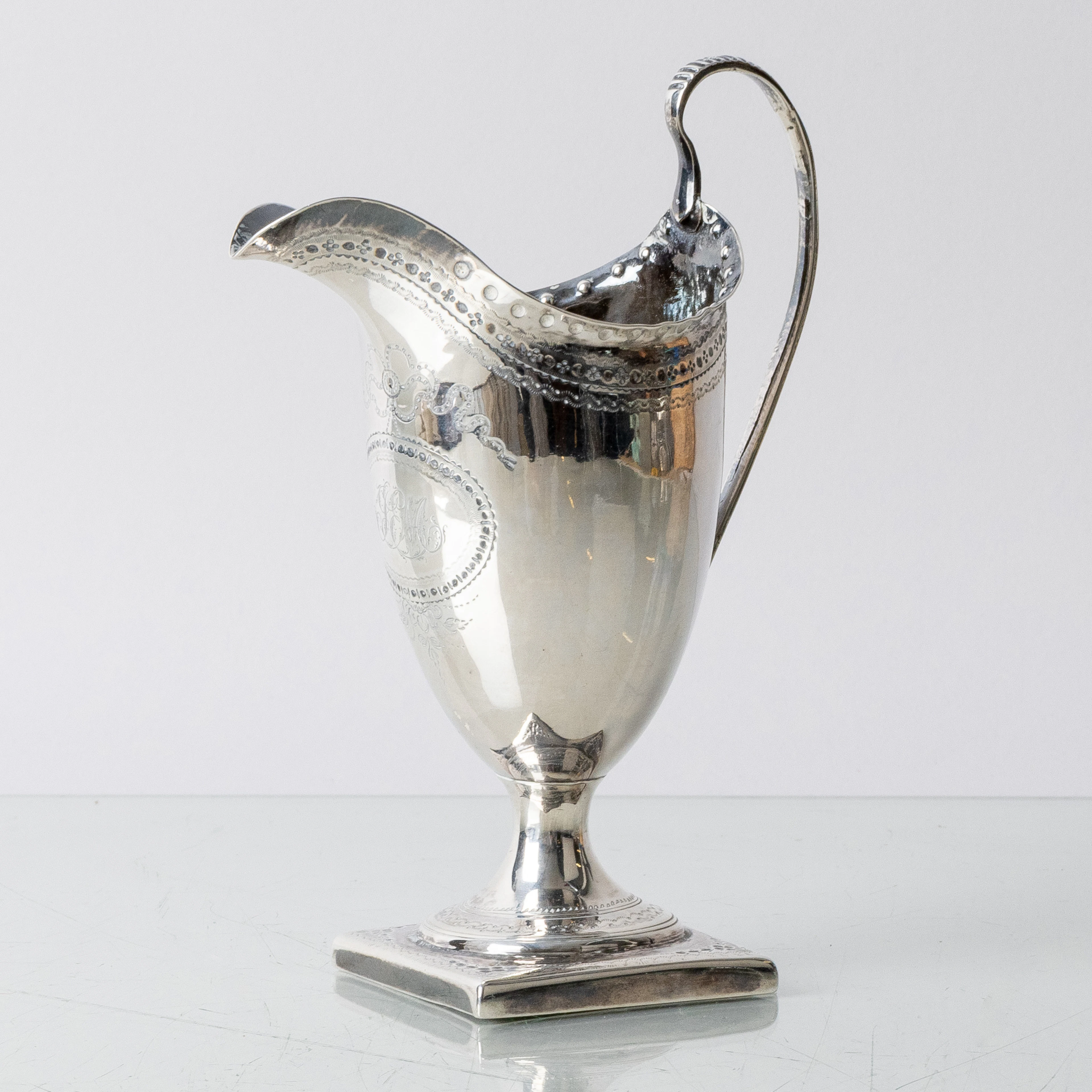 JARRA CREMA, plata, Londres, Inglaterra 1785