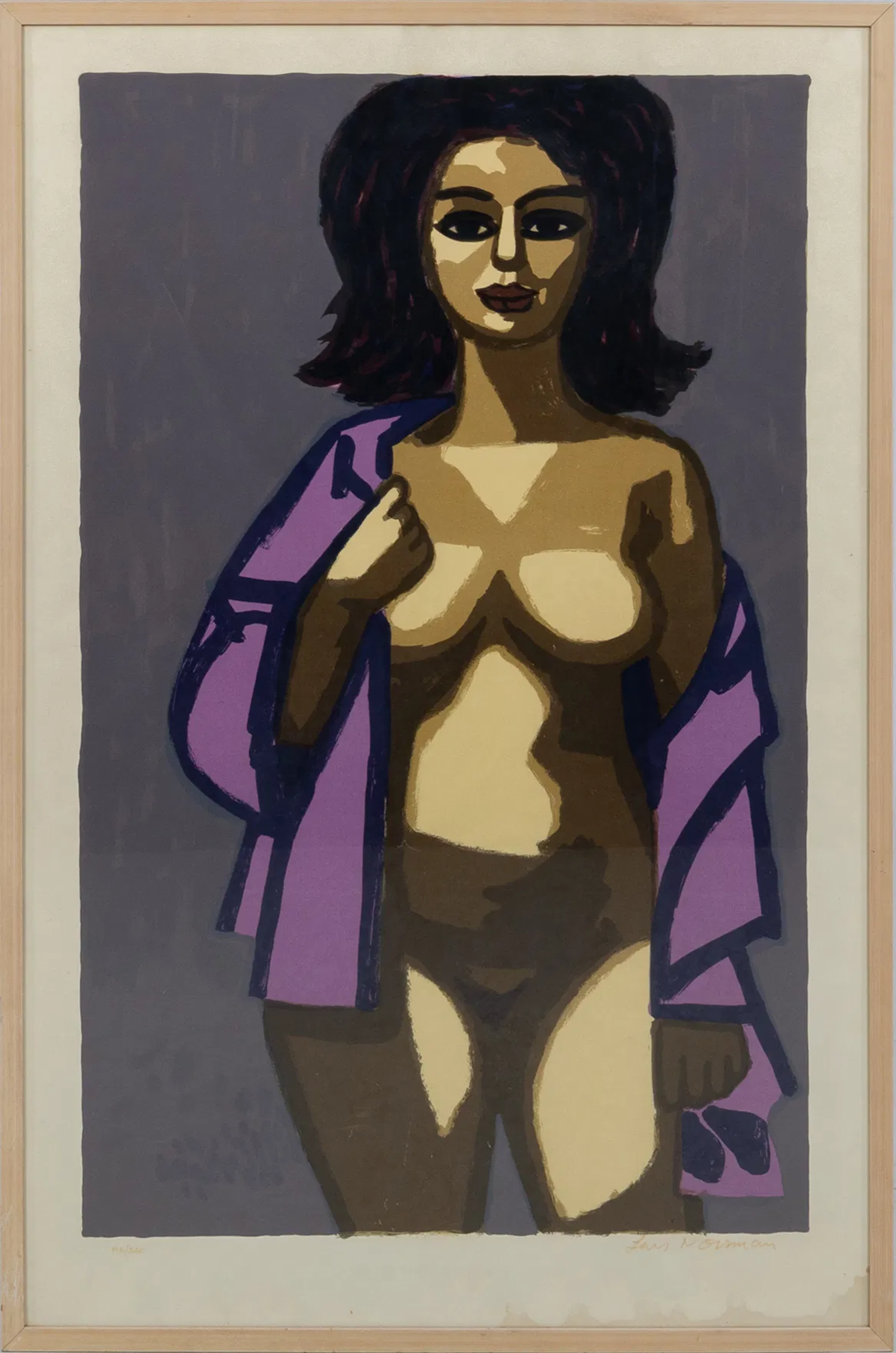 LARS NORRMAN (1915-1979), sérigraphie, « Le Marchand de parfums », tiré de « Svenska »