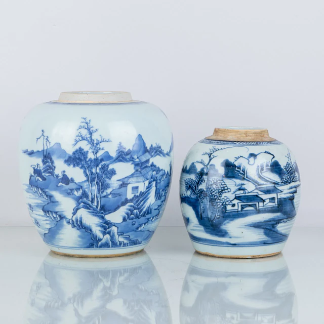 BOJANS, 2 Stück, Porzellan, China, 1800er Jahre
