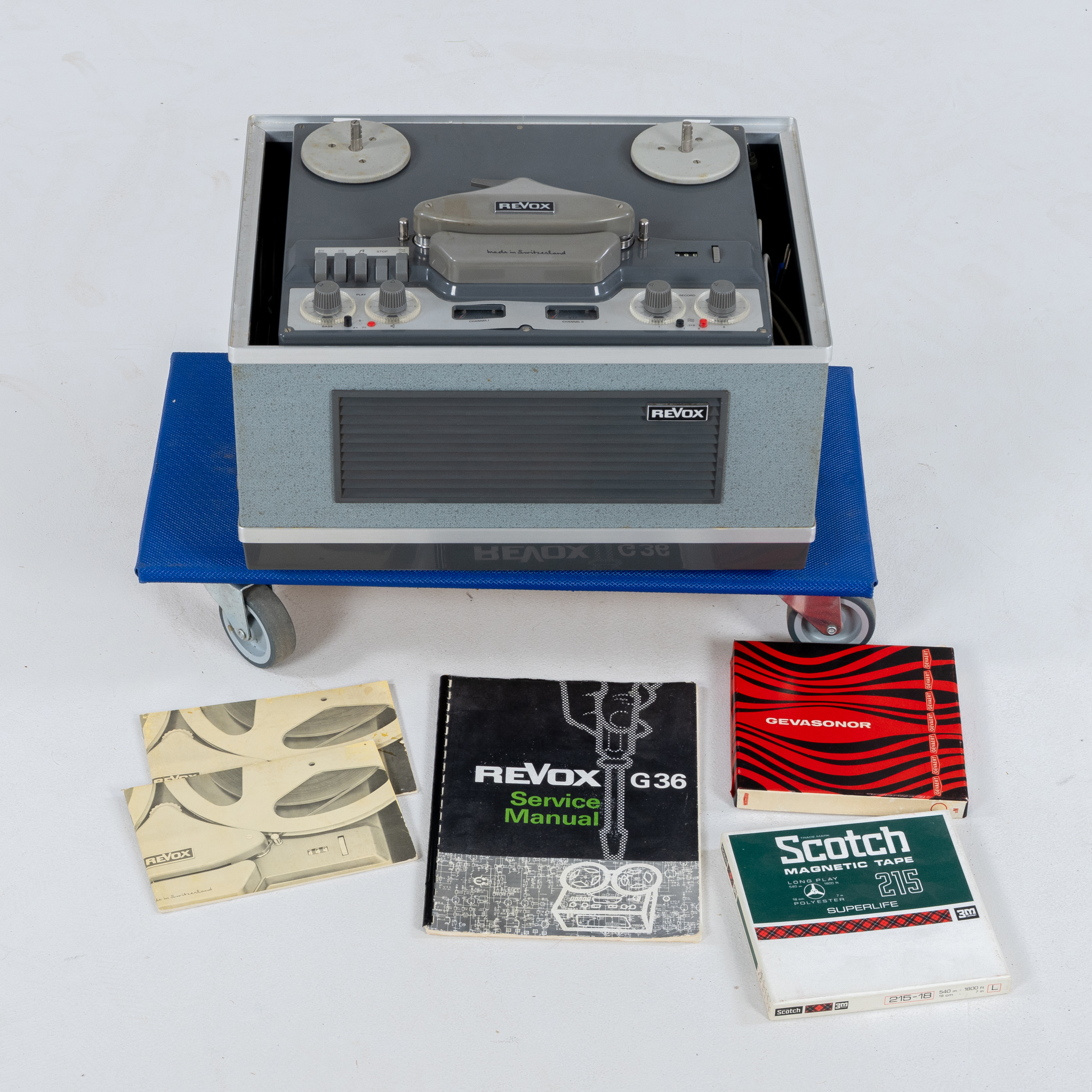 GRABADORA DE CARRETE, Revox G36, años 60