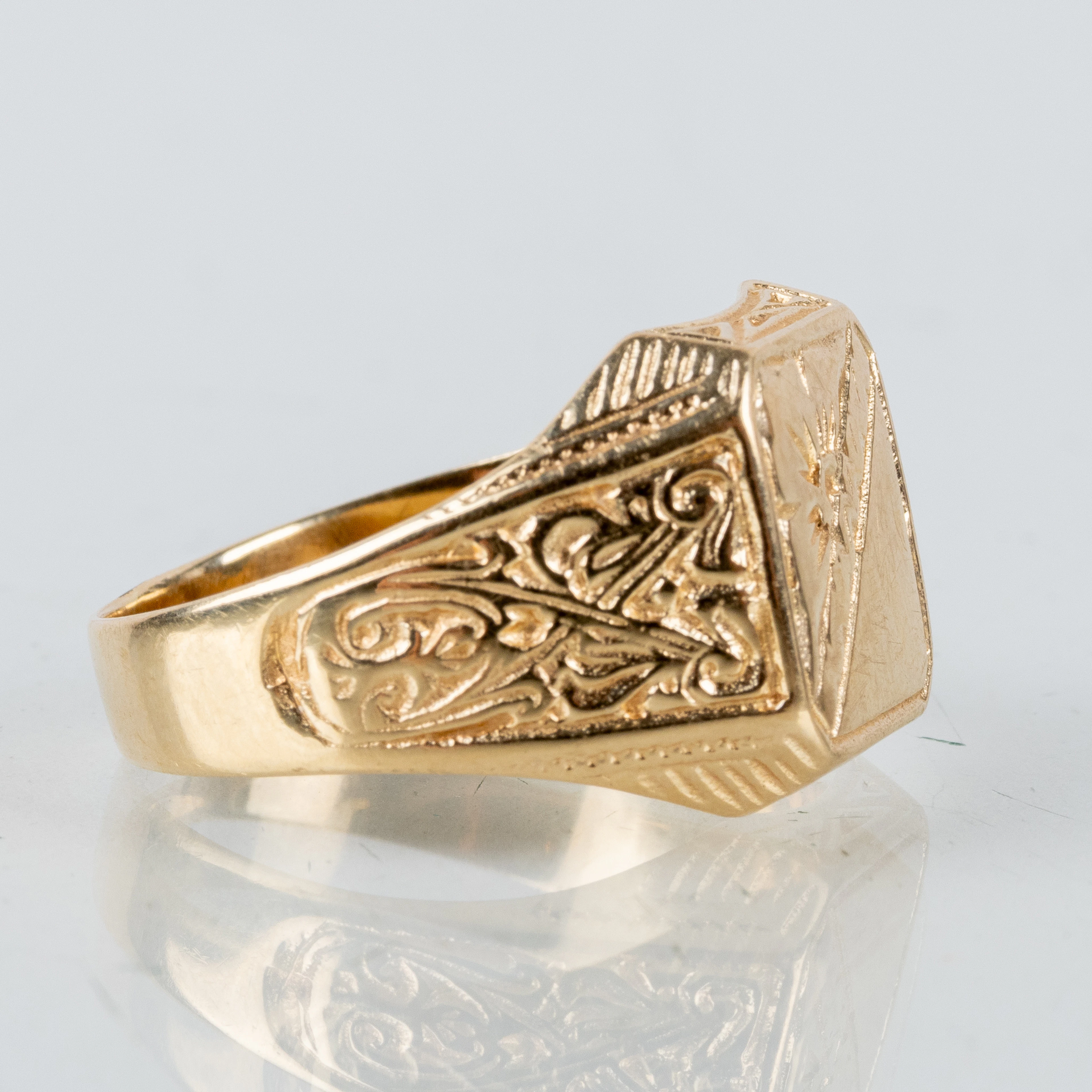 KLACKRING, 14k guld, 1900-tal
