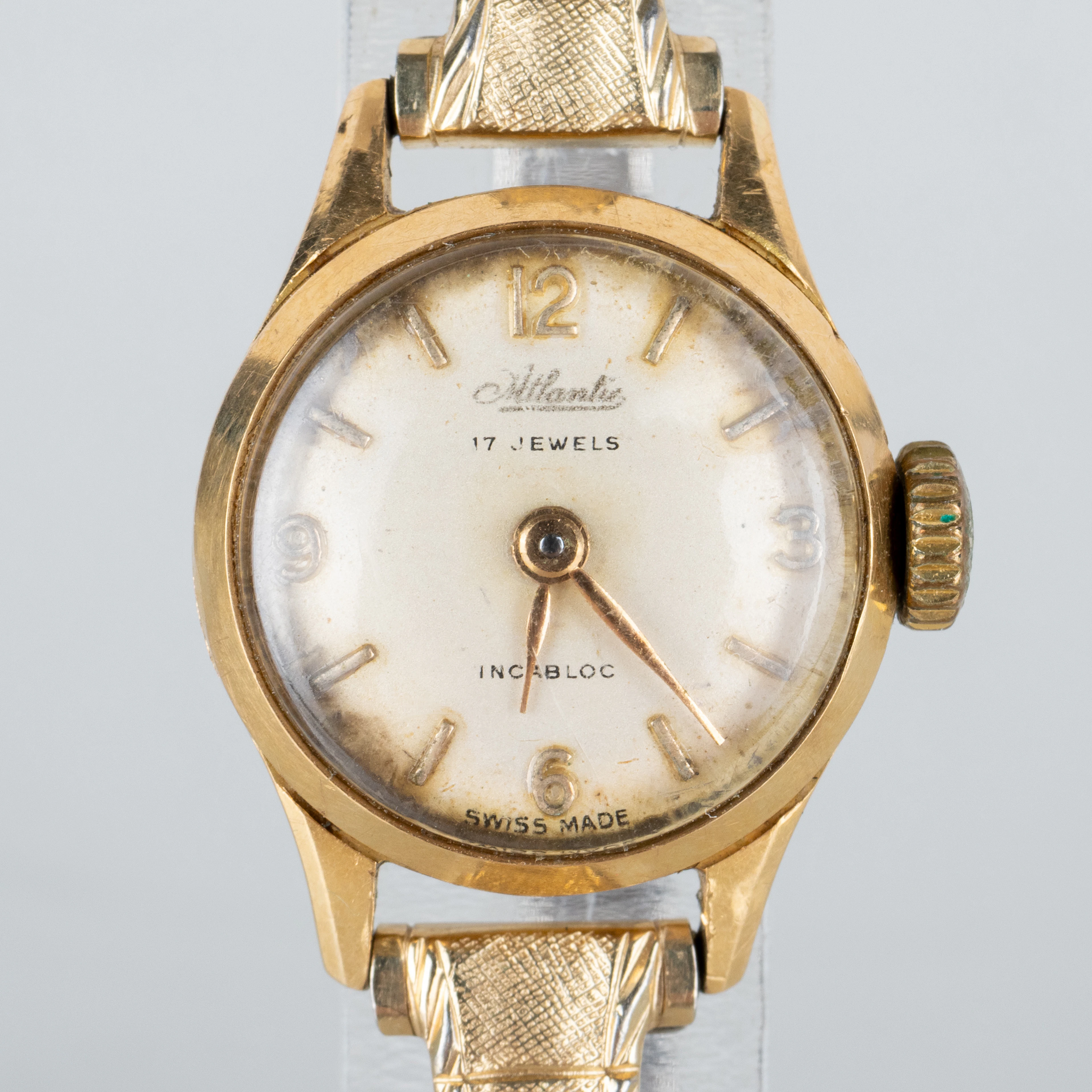 ATLANTIC, reloj de pulsera, oro 18 quilates, la primera mitad del siglo XX