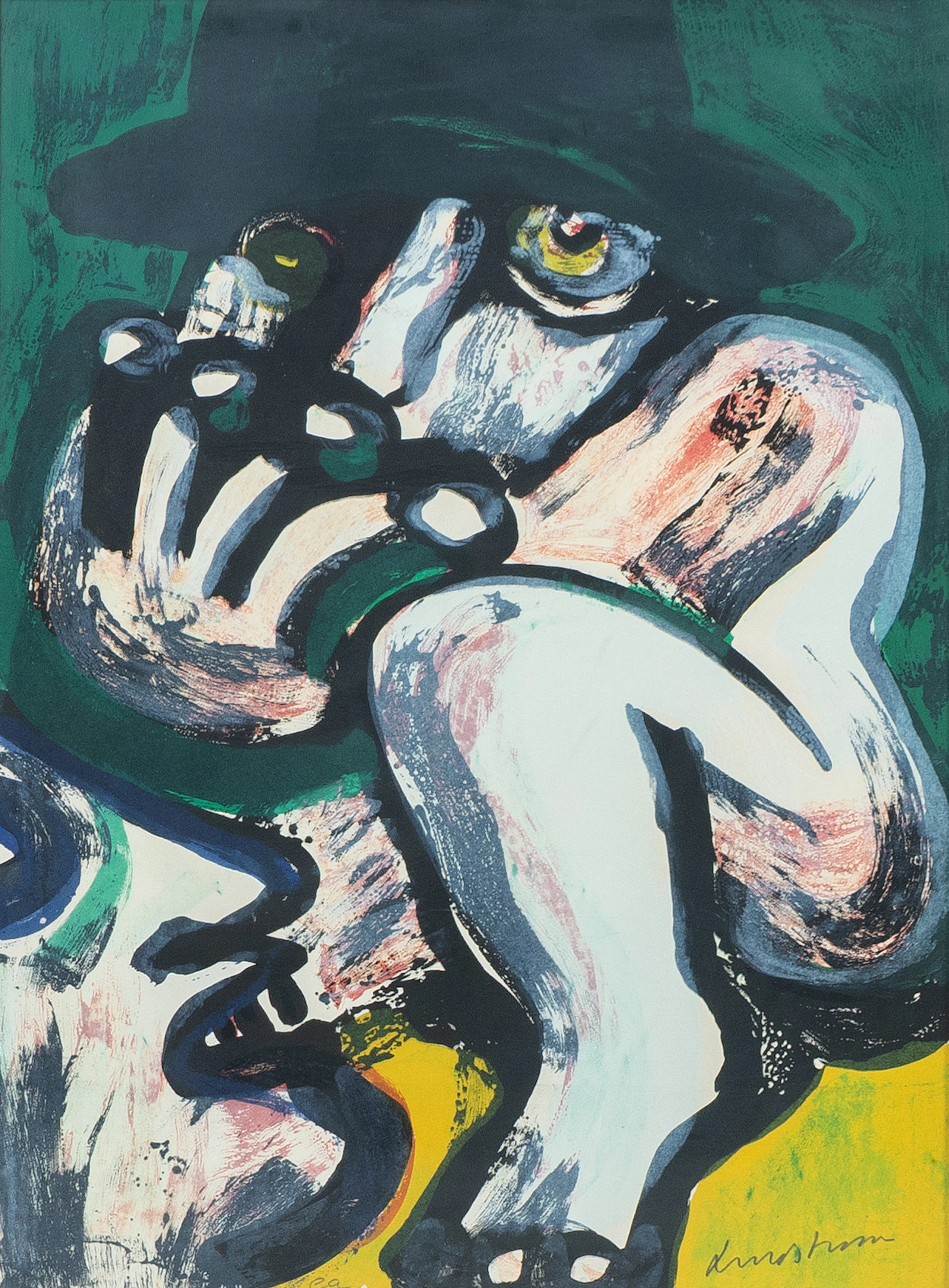 BENGT LINDSTRÖM (1925-2008), colour lithograph, signed, EA