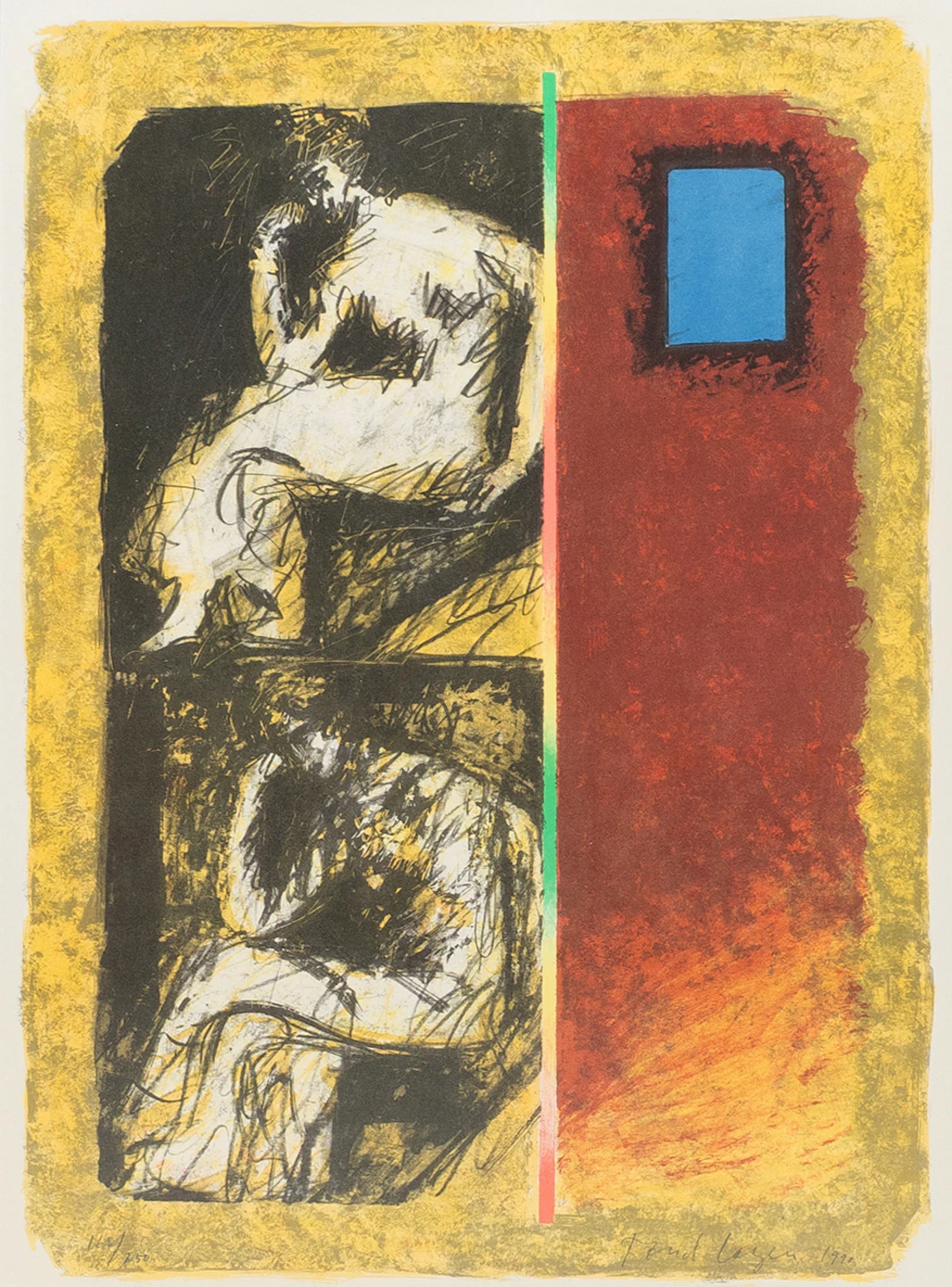 TORD LAGER (nacido en 1942), litografía a color, firmada y numerada 165/250