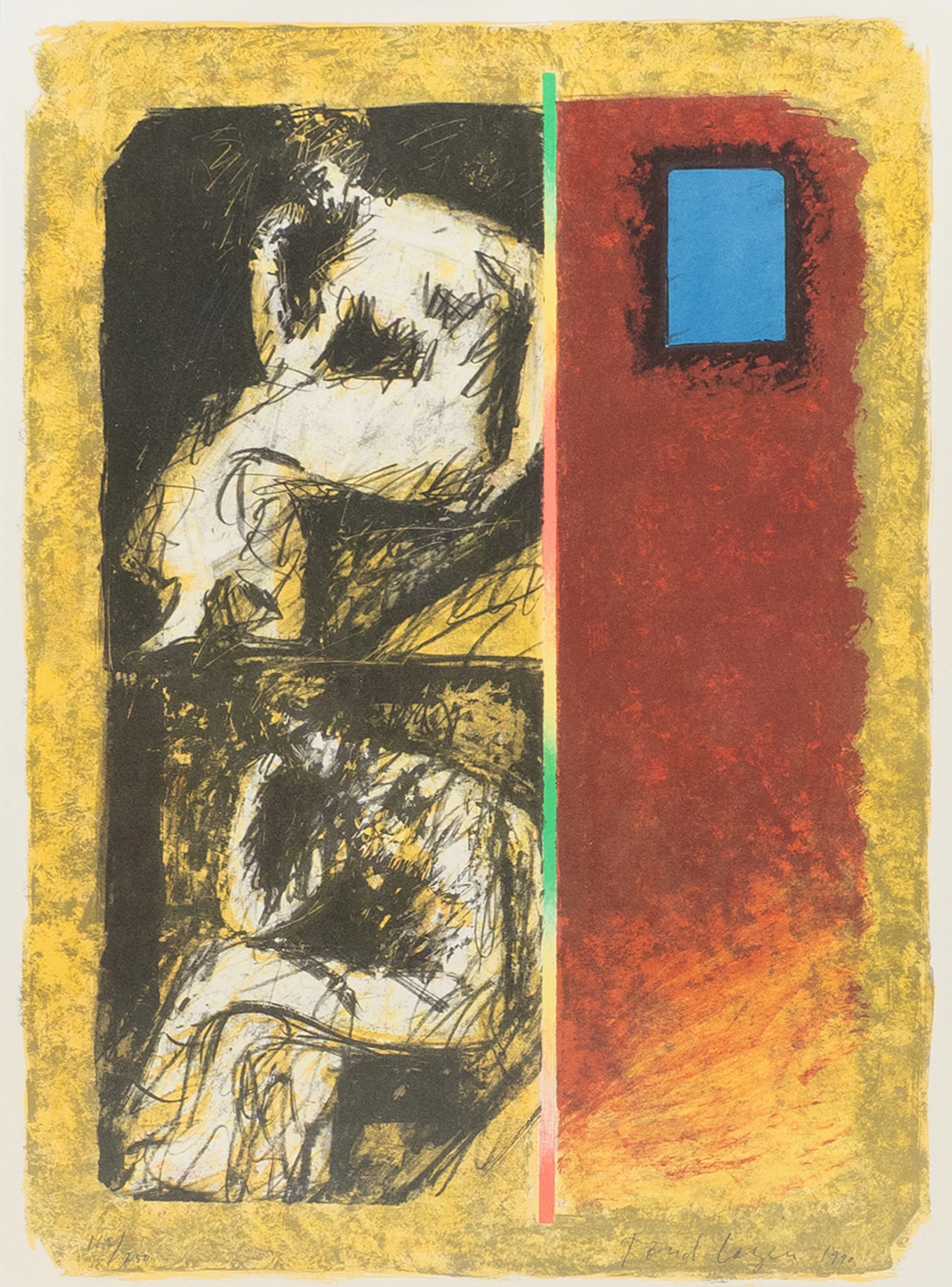 TORD LAGER (nacido en 1942), litografía a color, firmada y numerada 165/250