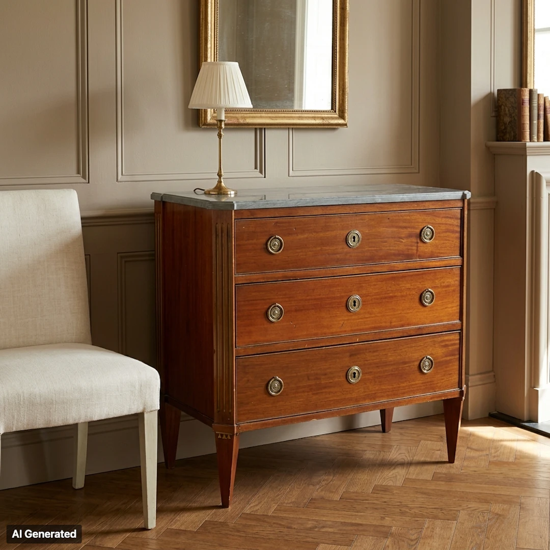BUREAU, late Gustavian, the first half of the 19th century