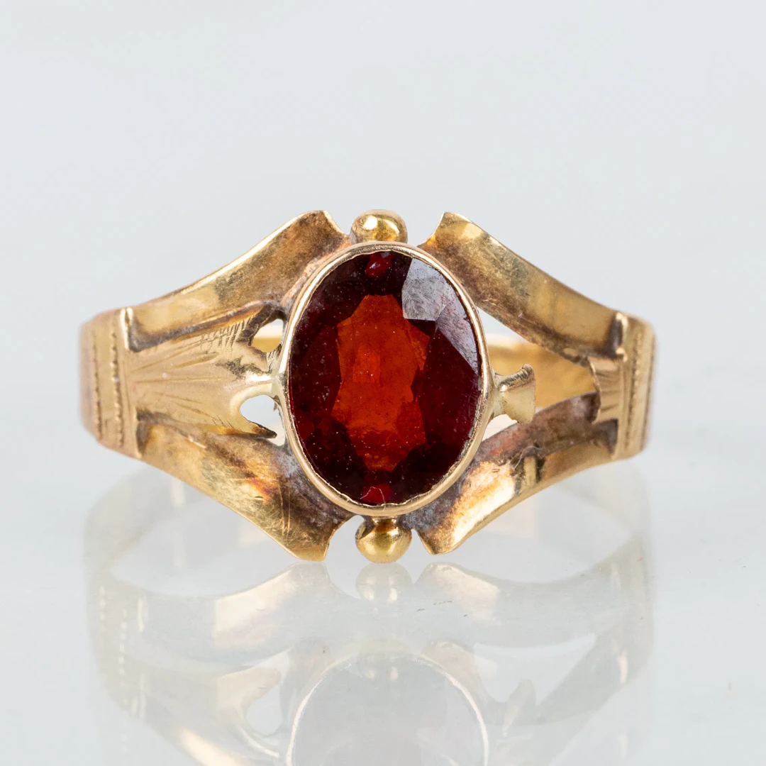 RING, 18k gold, Swedish stamps JP 1915