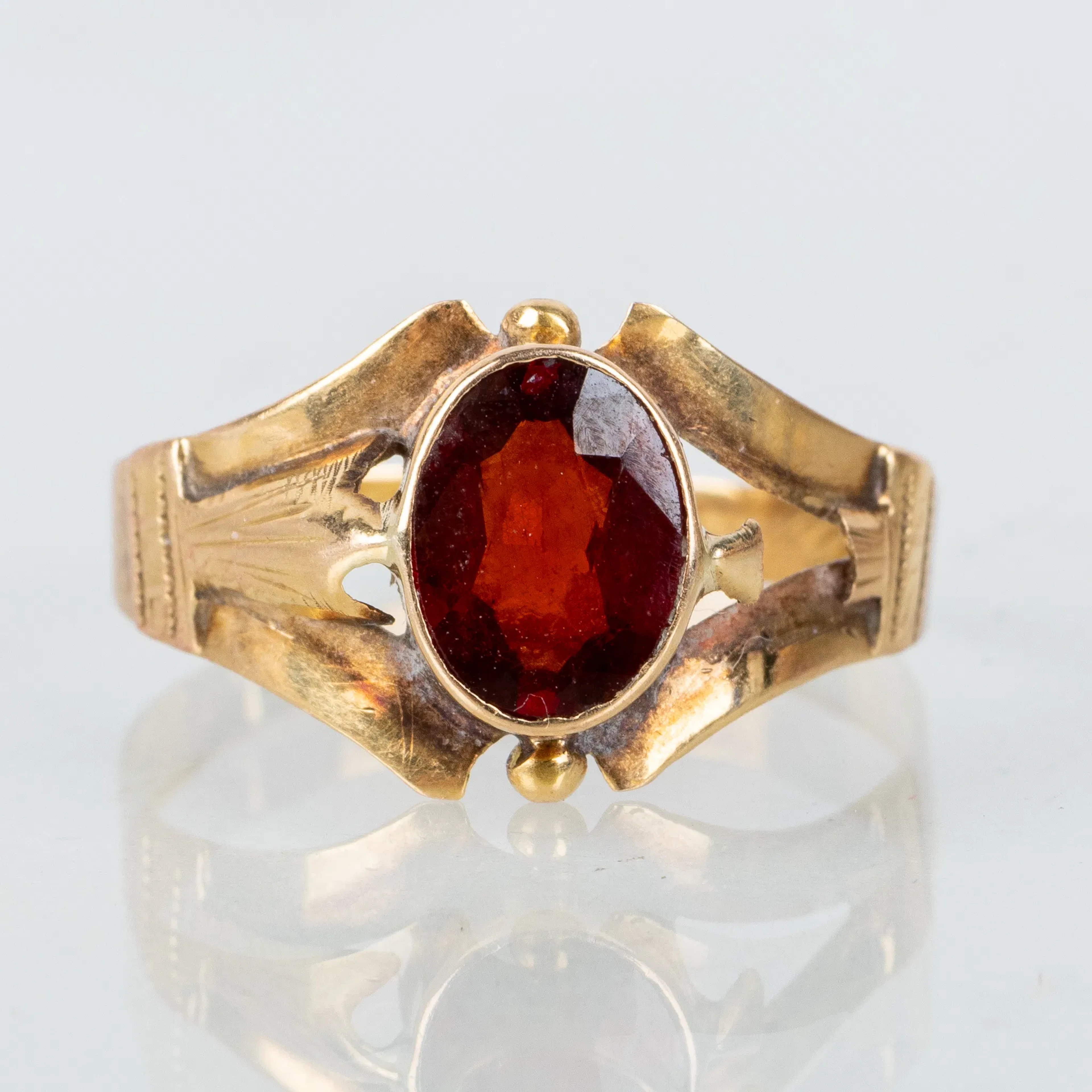 RING, 18k gold, Swedish stamps JP 1915