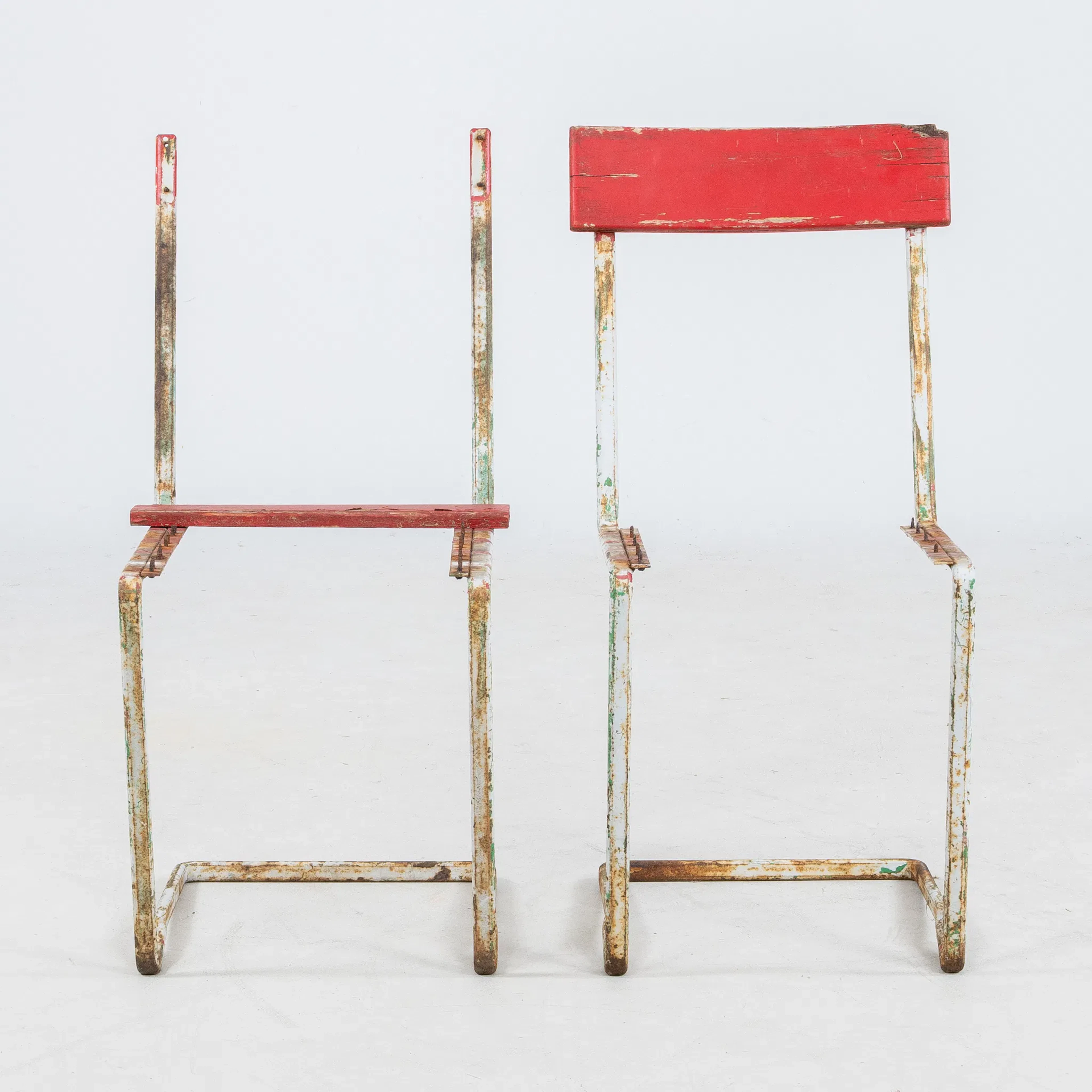 CHAIR FRAMES, 1 pair, cast iron, possibly Grythyttan, mid-1900s