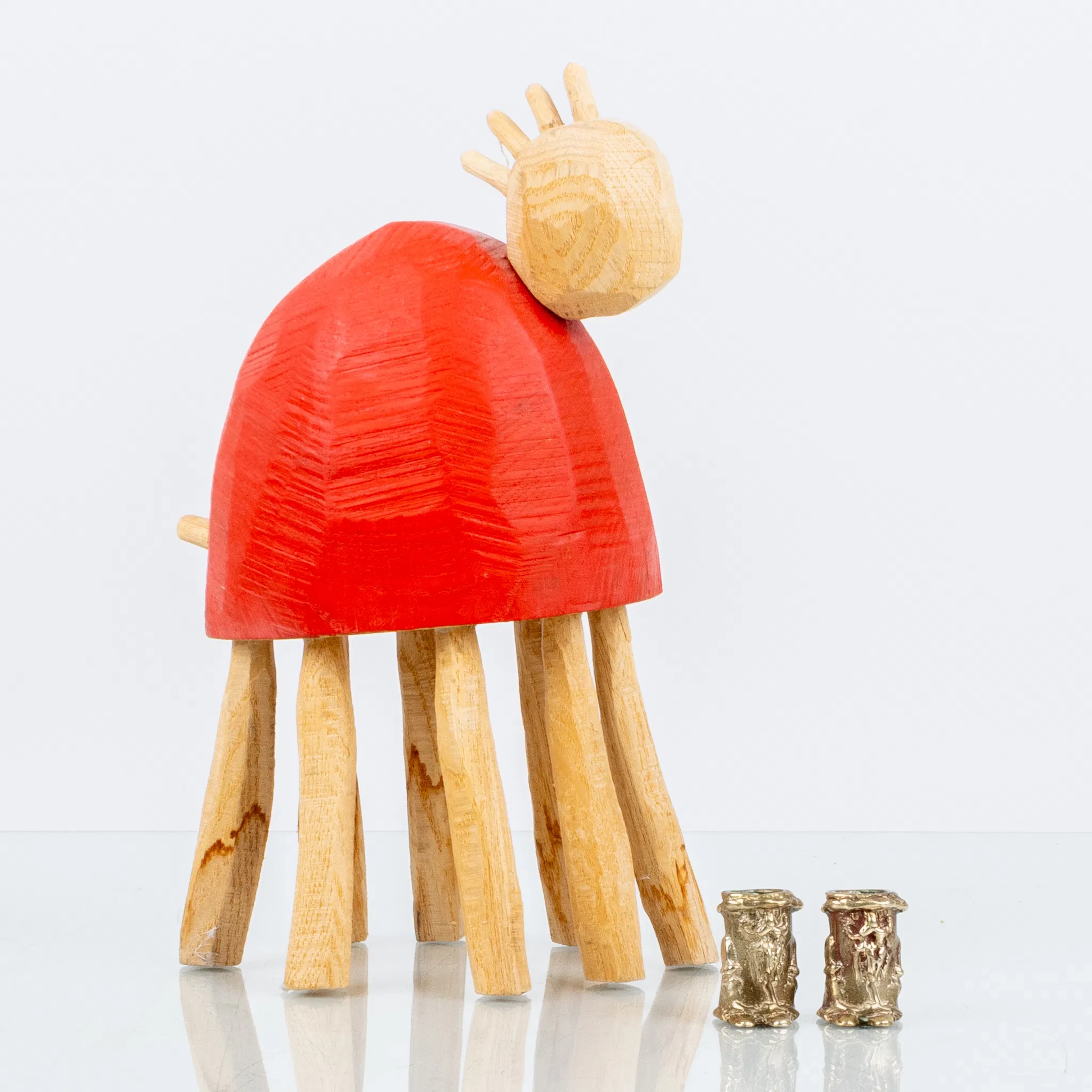 PER JOSEFSSON, 3 sculture, legno e ottone, una delle quali è firmata