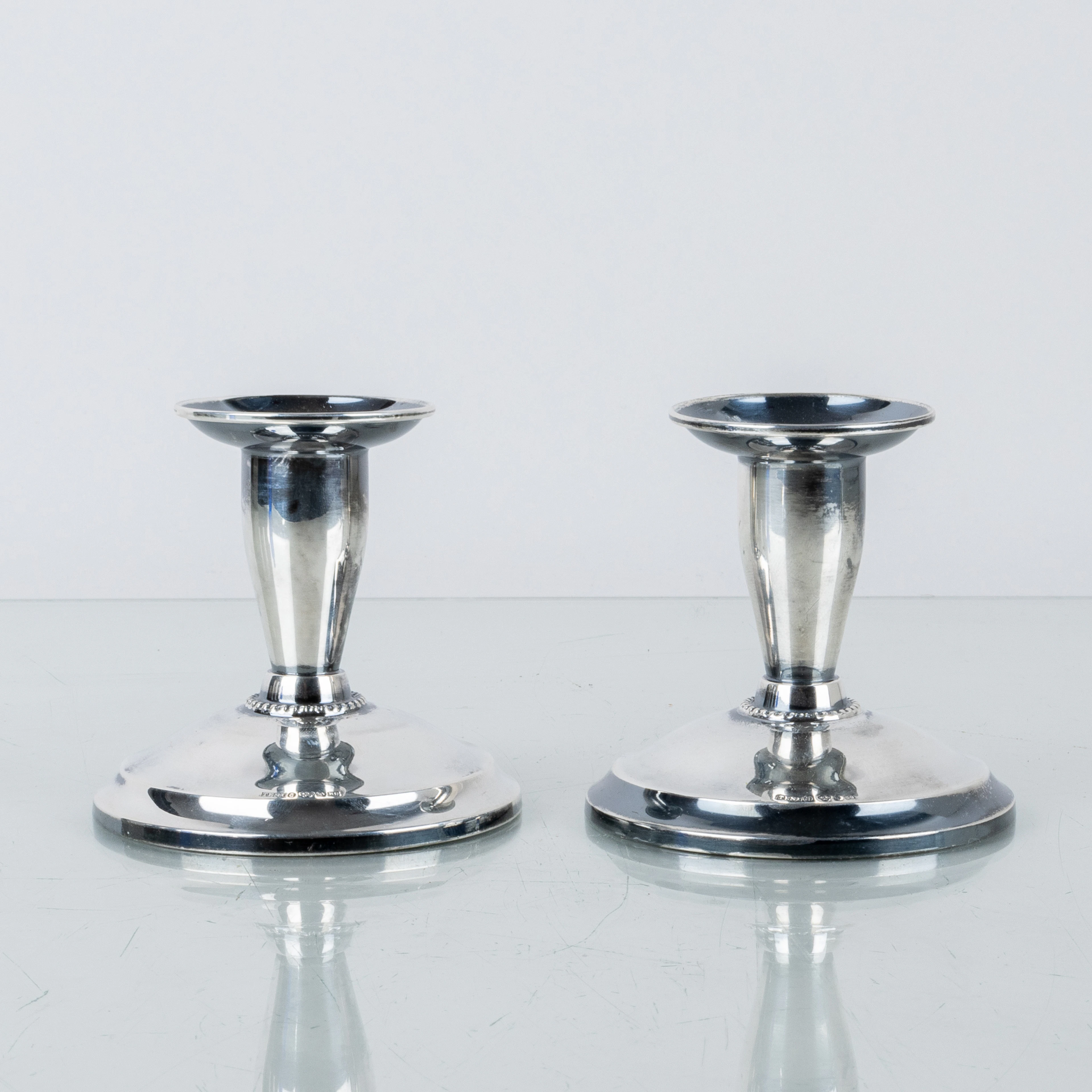 CANDELABRI, 1 paio, argento, Tesi, Göteborg 1967-68
